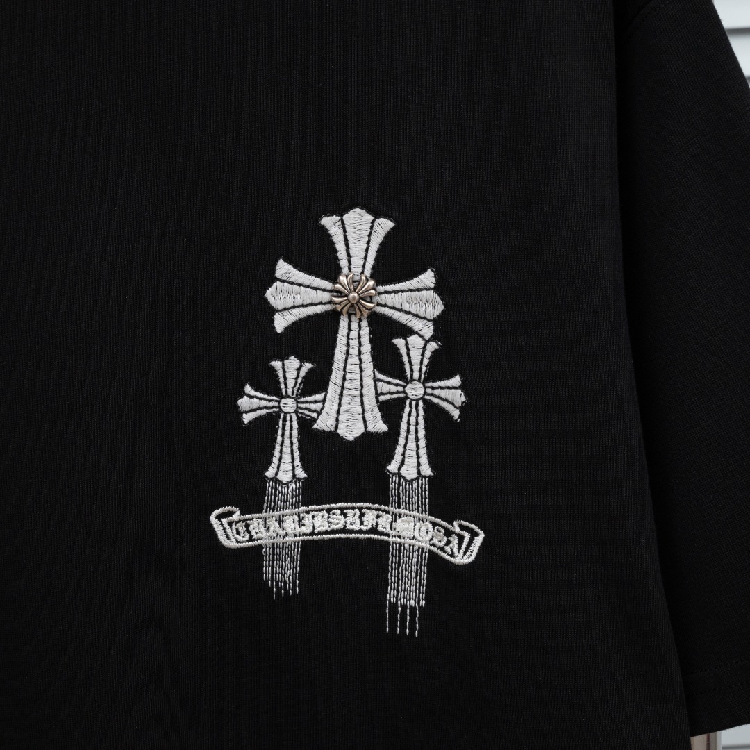 Chrome Hearts 款式：克罗心CH十字刺绣紫外线温变可变色工艺短袖