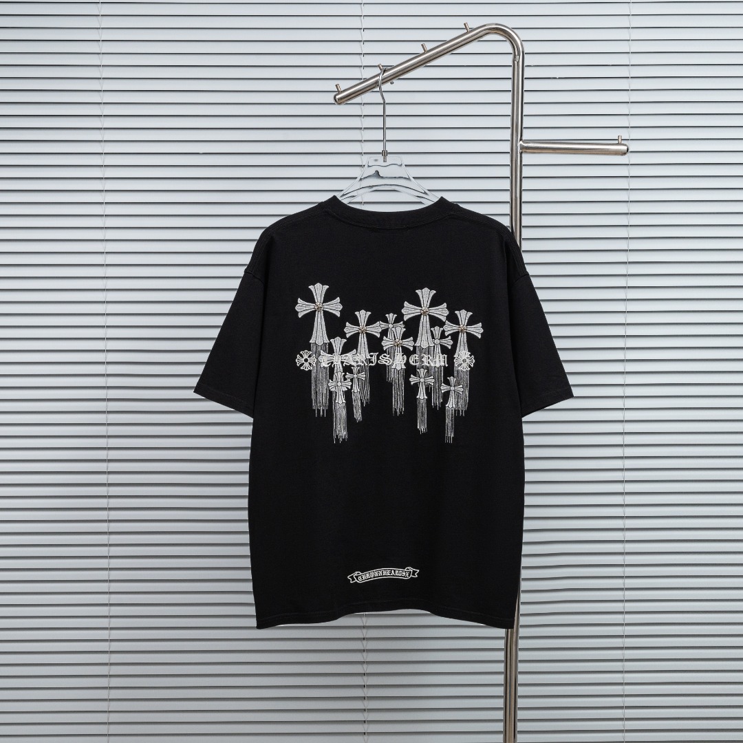 Chrome Hearts 款式：克罗心CH十字刺绣紫外线温变可变色工艺短袖