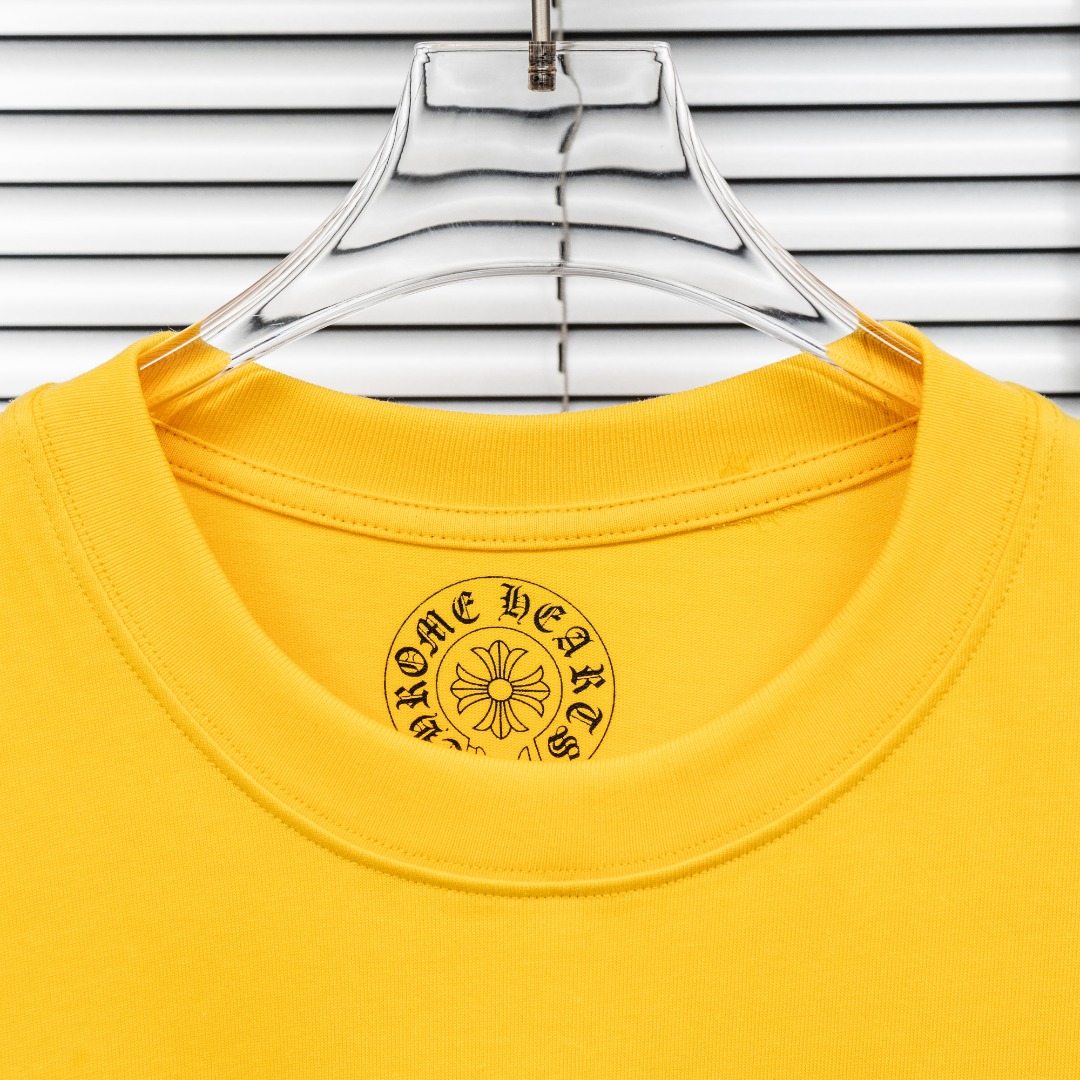 Chrome Hearts 款式：克罗心CH做旧破洞小口袋发泡工艺短袖