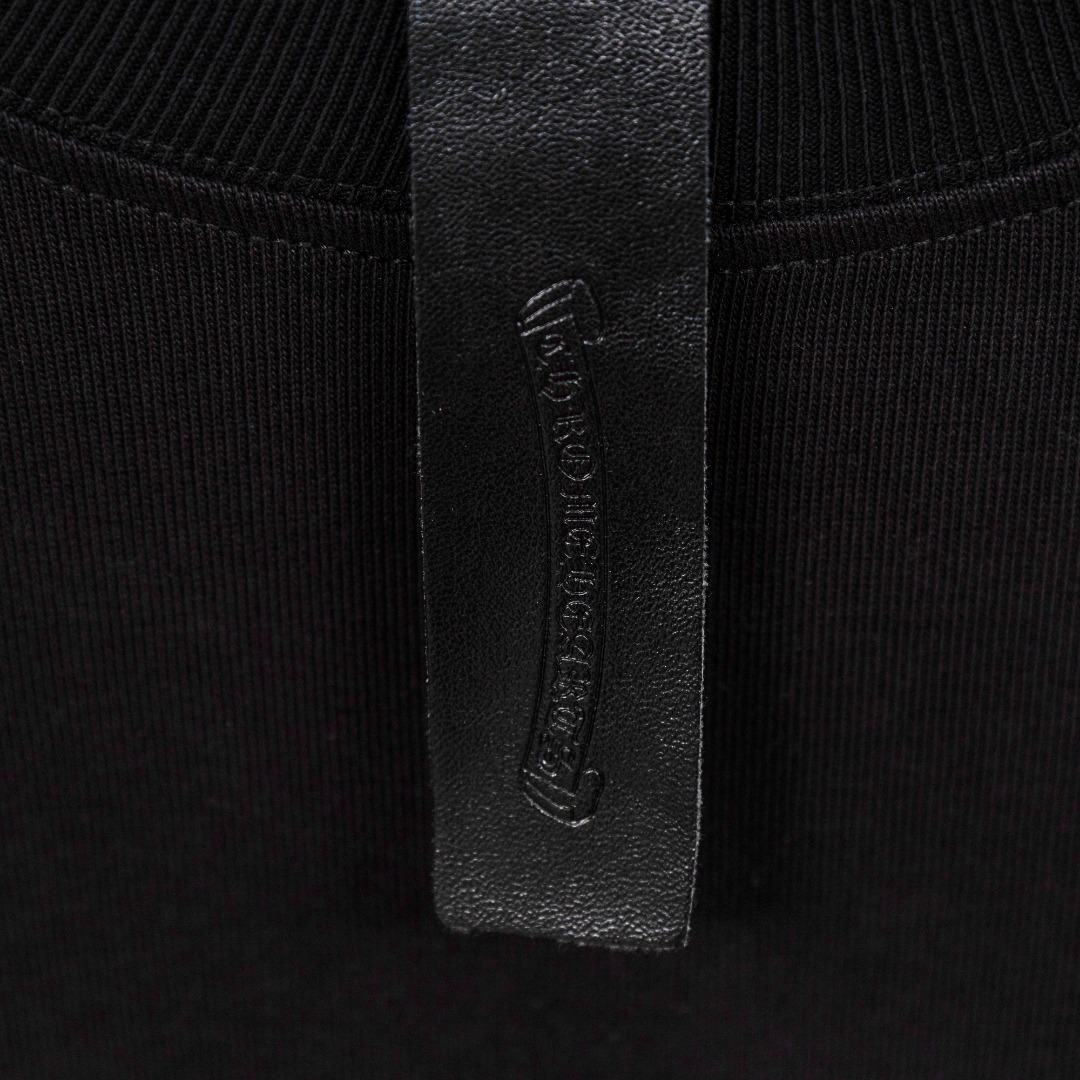 Chrome Hearts 款式：克罗心CH做旧破十字架拼接刺绣工艺短袖