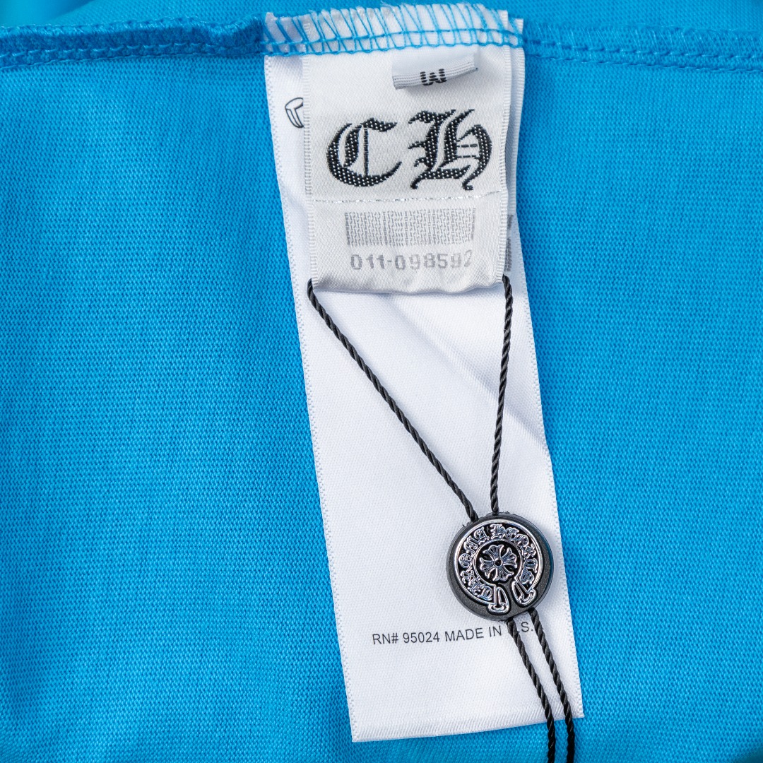 Chrome Hearts 款式：克罗心CH做旧 刺绣植绒多工艺工艺短袖