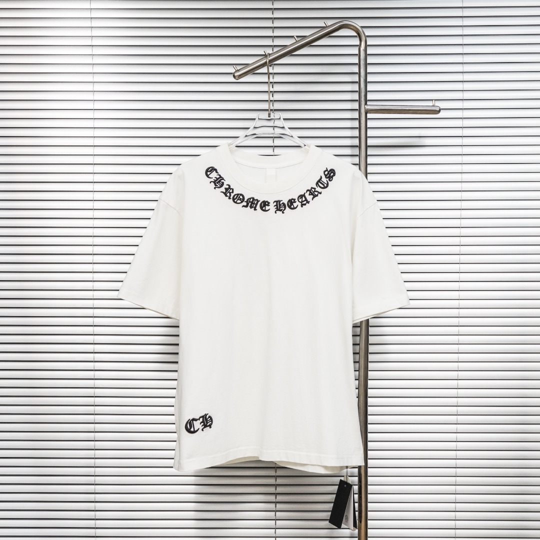 Chrome Hearts 款式：克罗心CH梵文围脖刺绣 贴布多工艺短袖