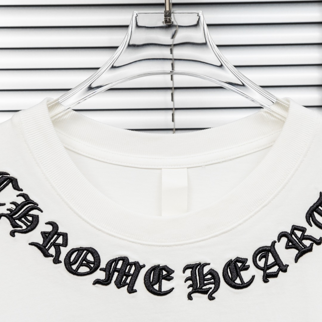 Chrome Hearts 款式：克罗心CH梵文围脖刺绣 贴布多工艺短袖