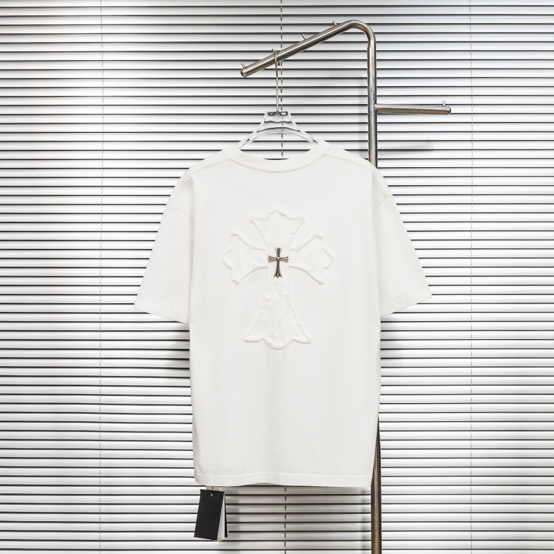 Chrome Hearts 款式：克罗心CH梵文围脖刺绣 贴布多工艺短袖