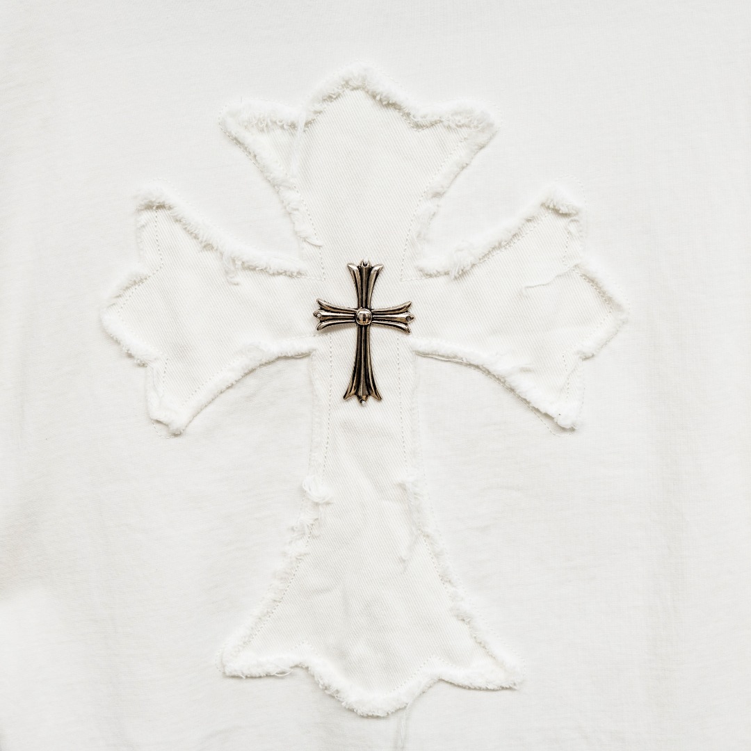 Chrome Hearts 款式：克罗心CH梵文围脖刺绣 贴布多工艺短袖