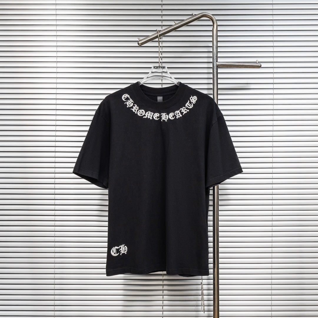 Chrome Hearts 款式：克罗心CH梵文围脖刺绣 贴布多工艺短袖