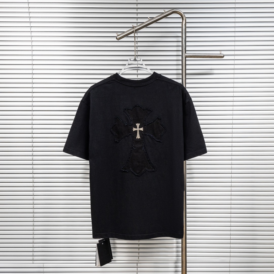 Chrome Hearts 款式：克罗心CH梵文围脖刺绣 贴布多工艺短袖