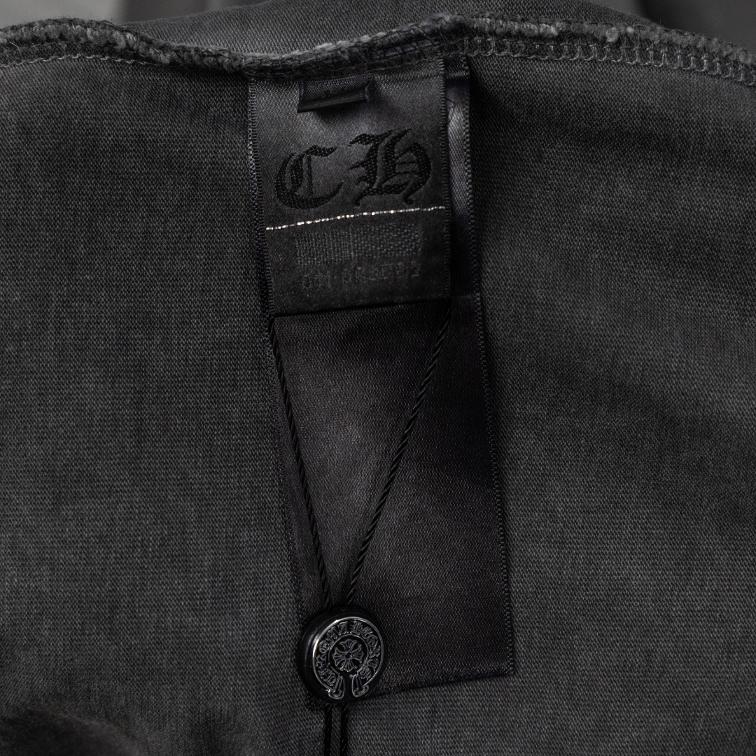 Chrome Hearts 款式：克罗心CH重工水洗多色植绒十字架工艺短袖