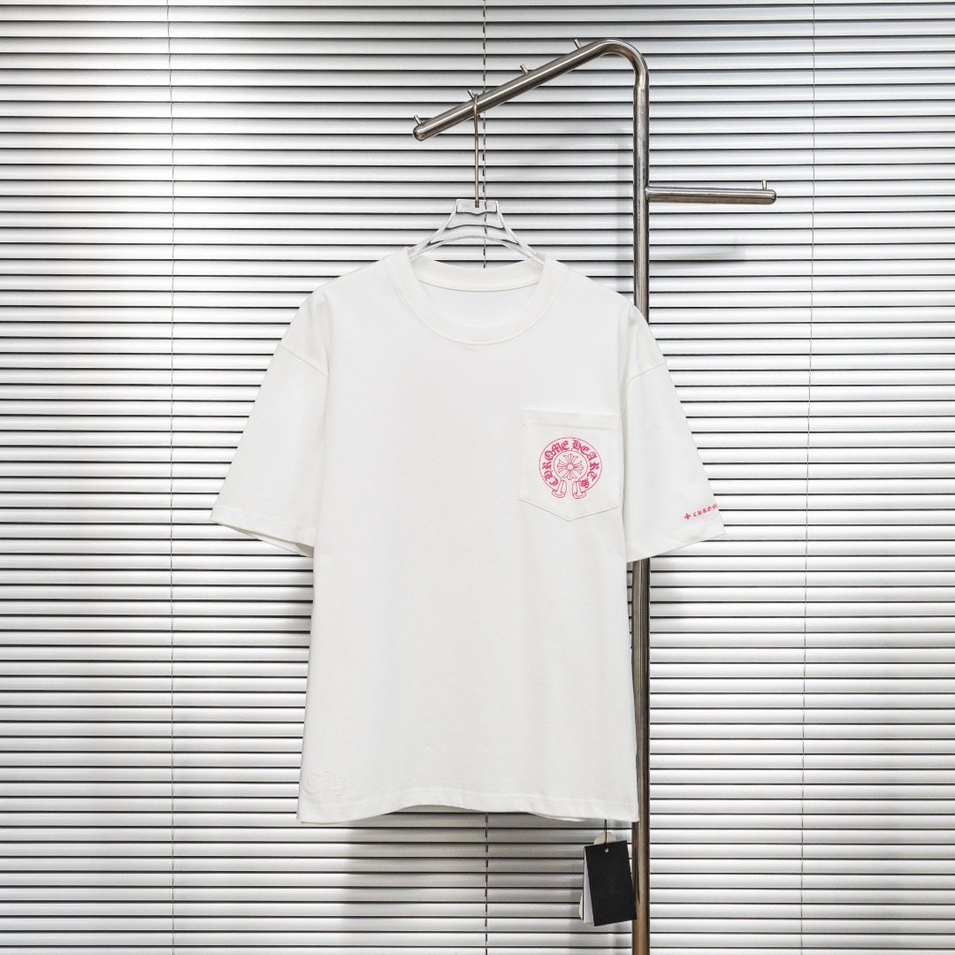 Chrome Hearts 款式：克罗心CH梵文小口袋工艺短袖