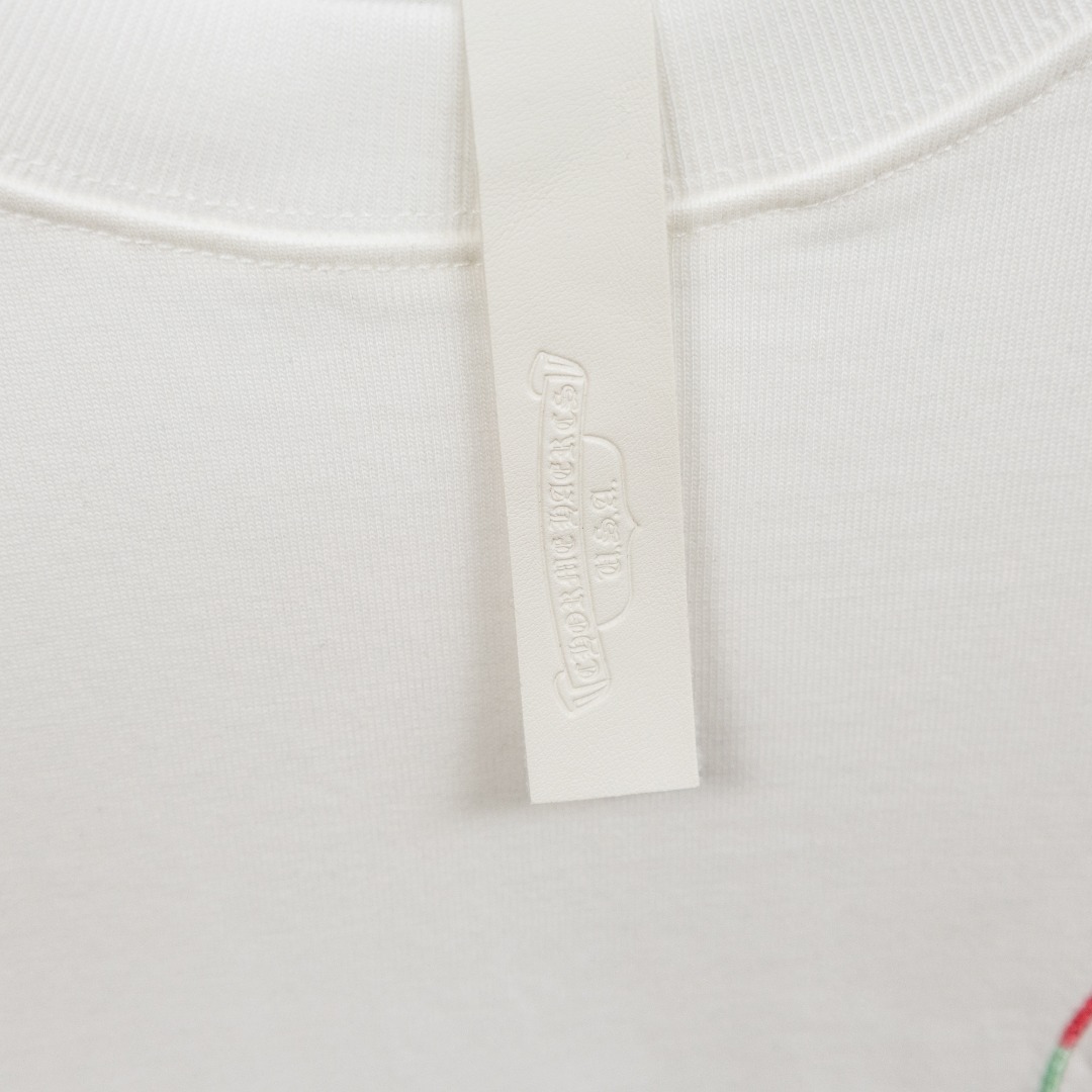 Chrome Hearts 款式：克罗心CH梵文拼色刺绣工艺短袖