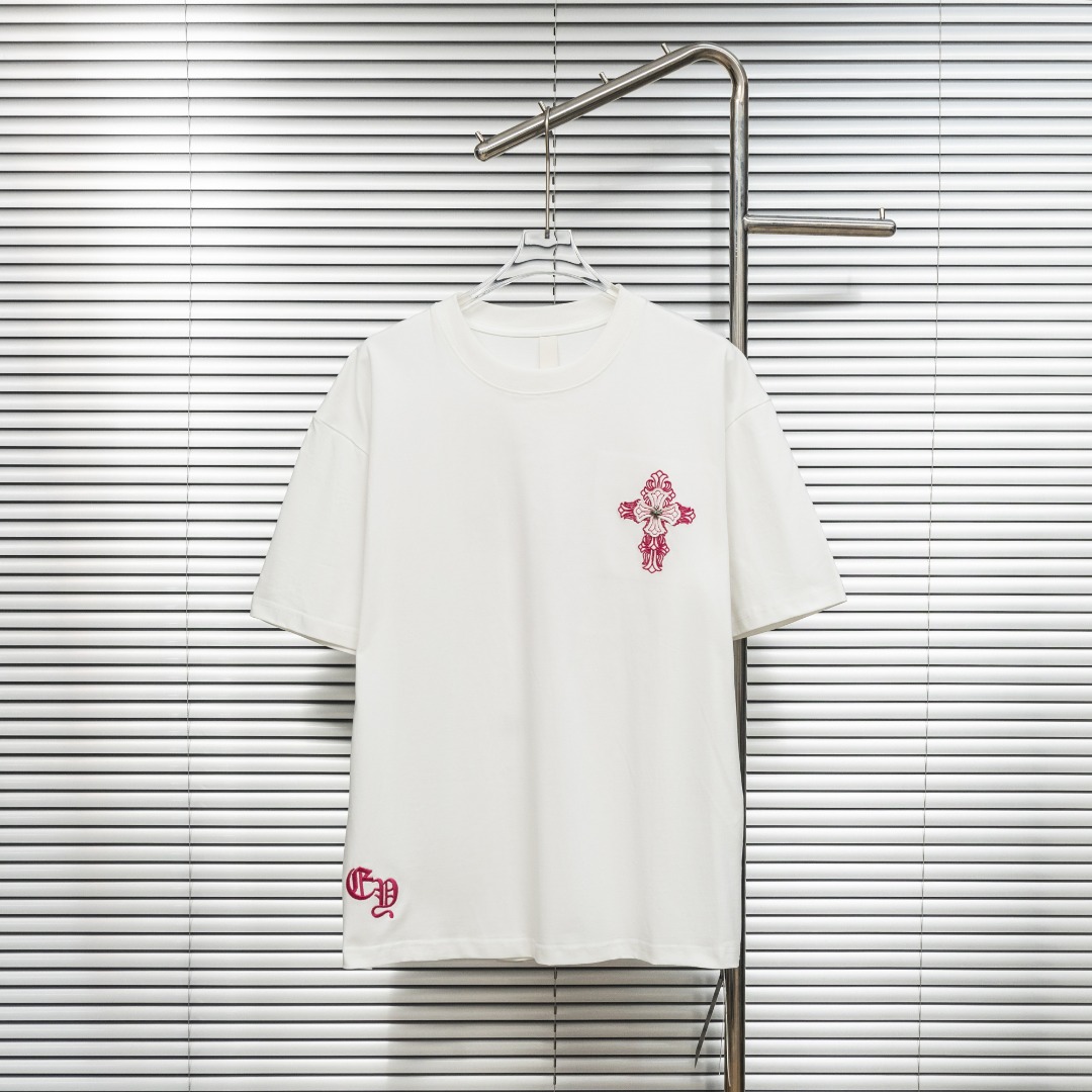 Chrome Hearts 款式：克罗心CH贴布金属工艺十字架刺绣工艺短袖
