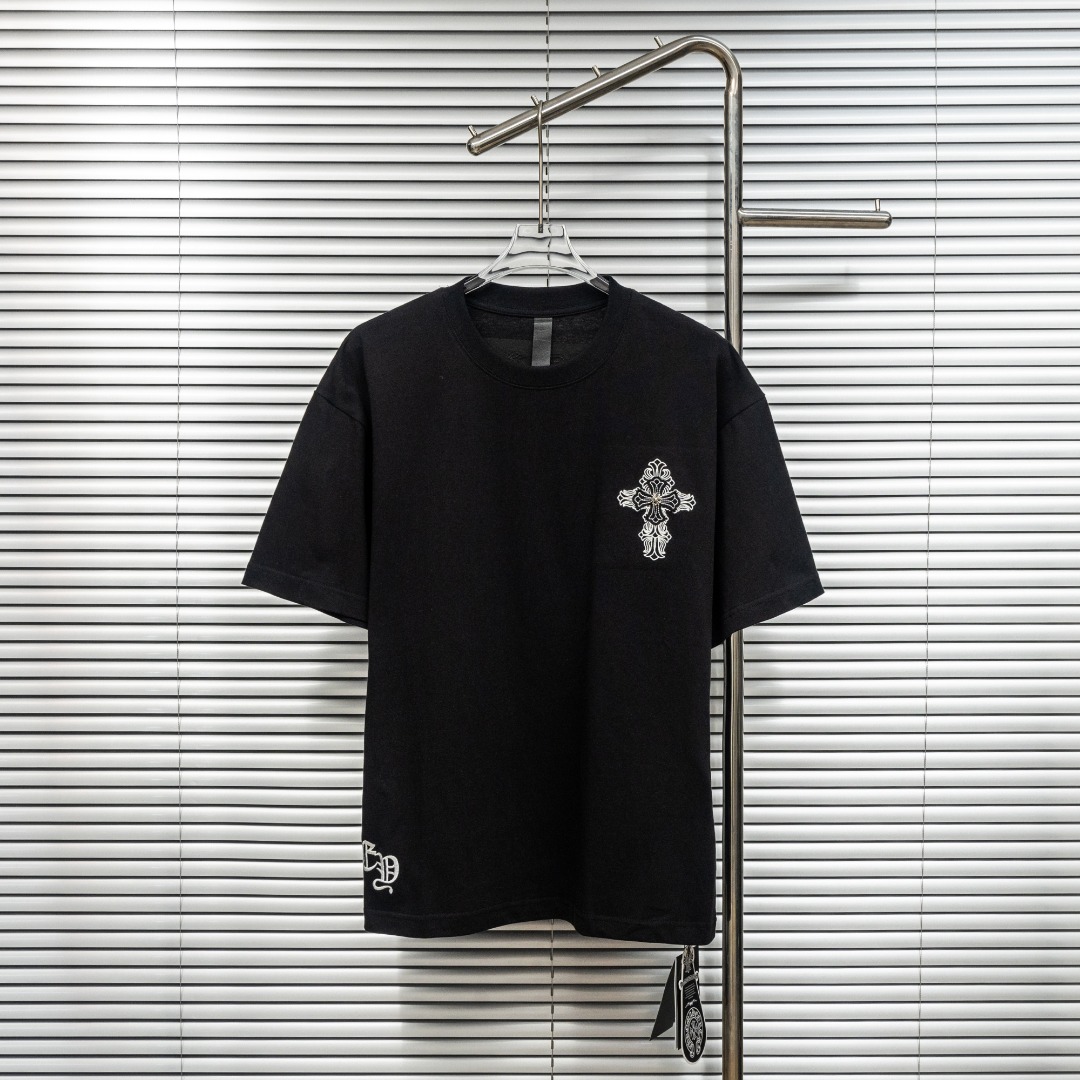 Chrome Hearts 款式：克罗心CH贴布金属工艺十字架刺绣工艺短袖
