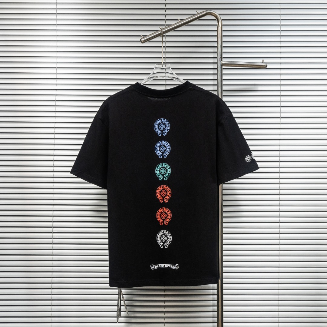 Chrome Hearts 款式：克罗心CH小口袋植绒十字架工艺短袖