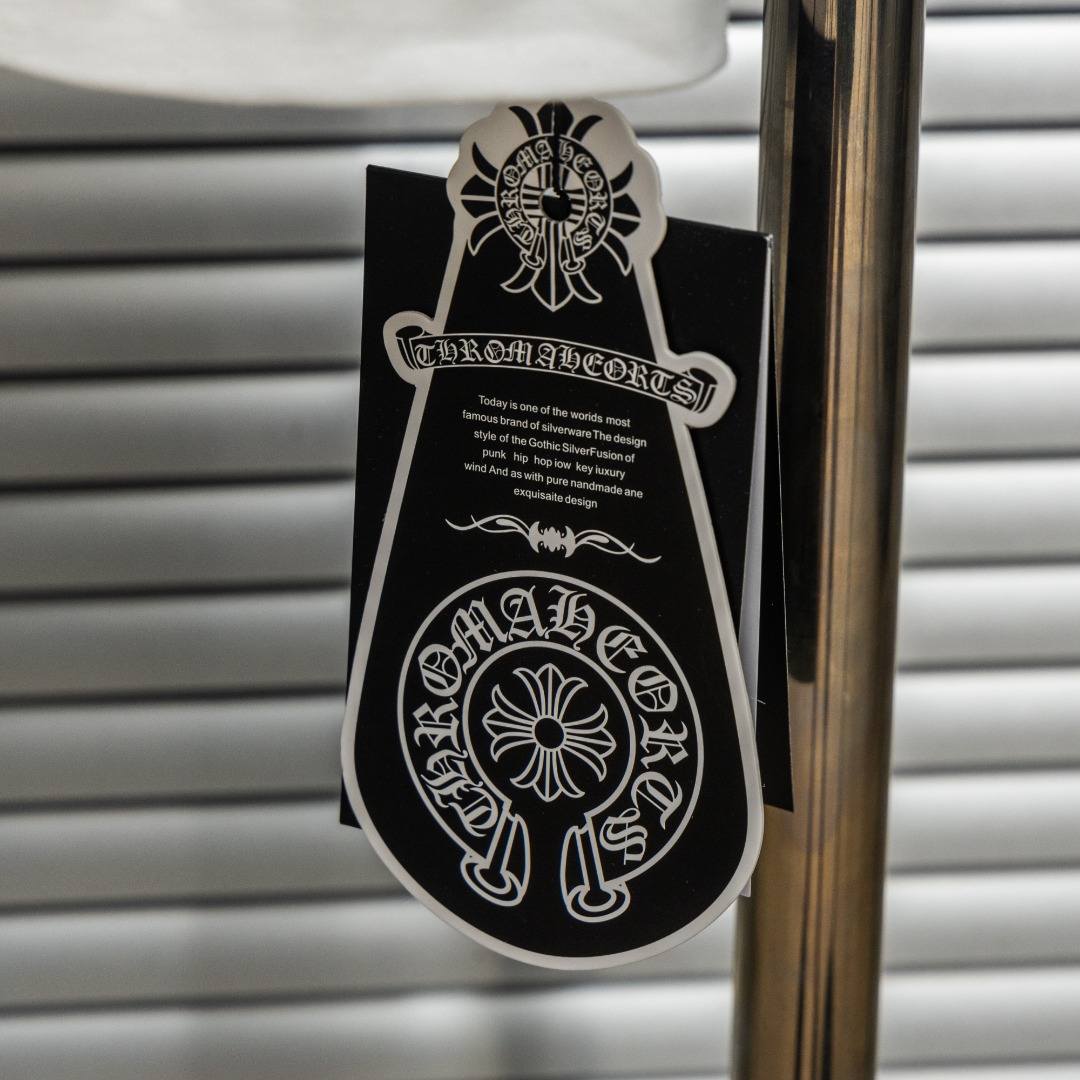 Chrome Hearts 款式：克罗心CH十字架梵文植绒印花多工艺短袖