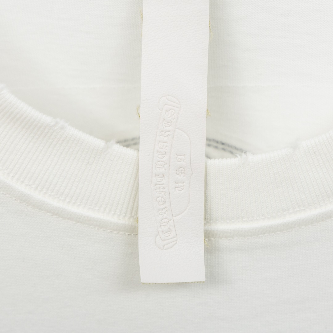 Chrome Hearts 款式：克罗心CH十字架马蹄贴布刺绣多工艺短袖