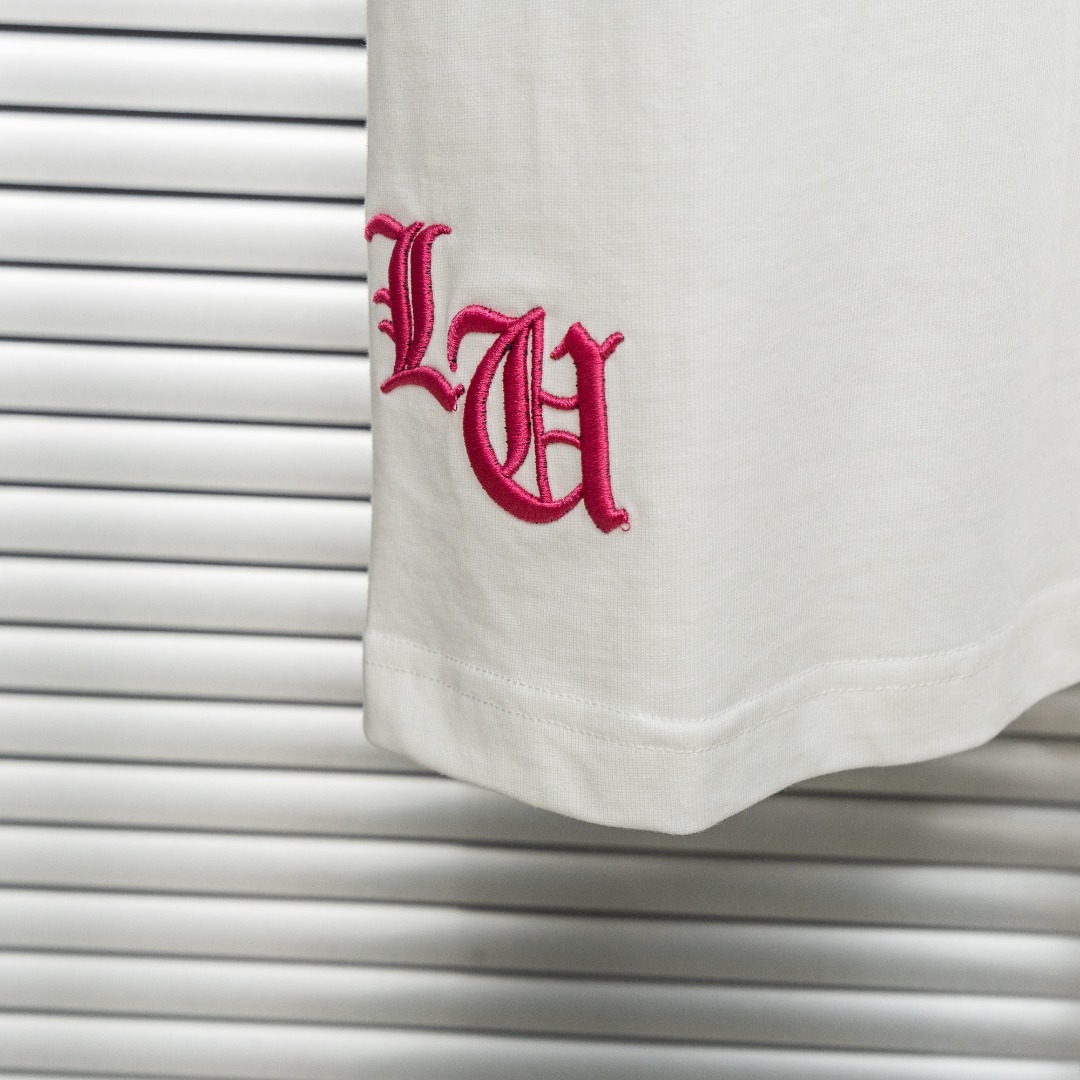 Chrome Hearts 款式：克罗心CH十字架马蹄贴布刺绣定制金属多工艺短袖