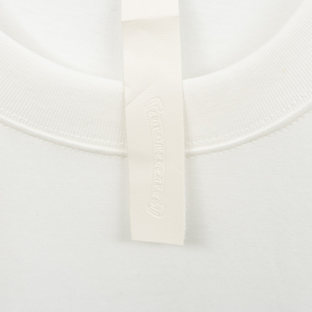 Chrome Hearts 款式：克罗心CH十字架梵文马蹄多色印花工艺短袖