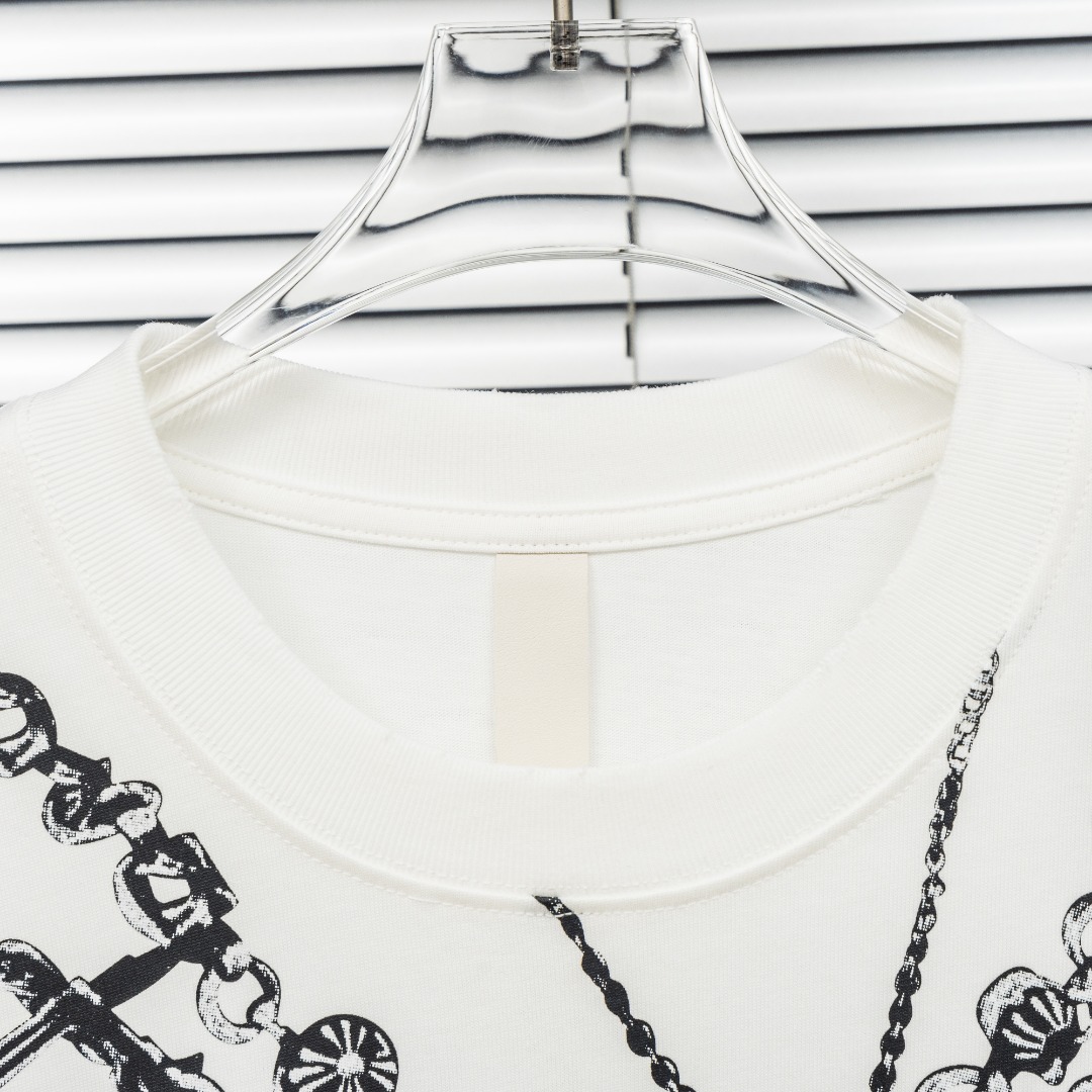 Chrome Hearts 款式：克罗心CH十字架围脖链条工艺短袖