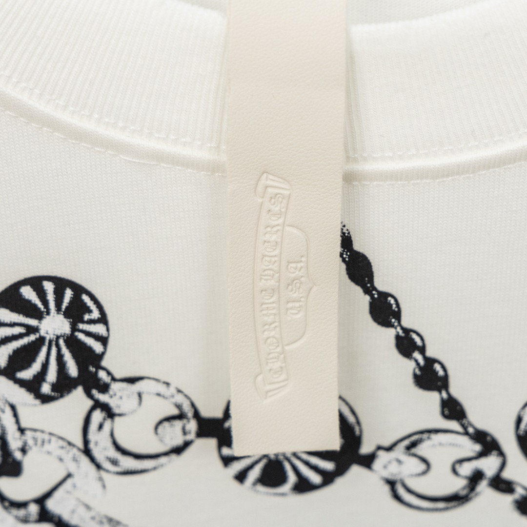 Chrome Hearts 款式：克罗心CH十字架围脖链条工艺短袖