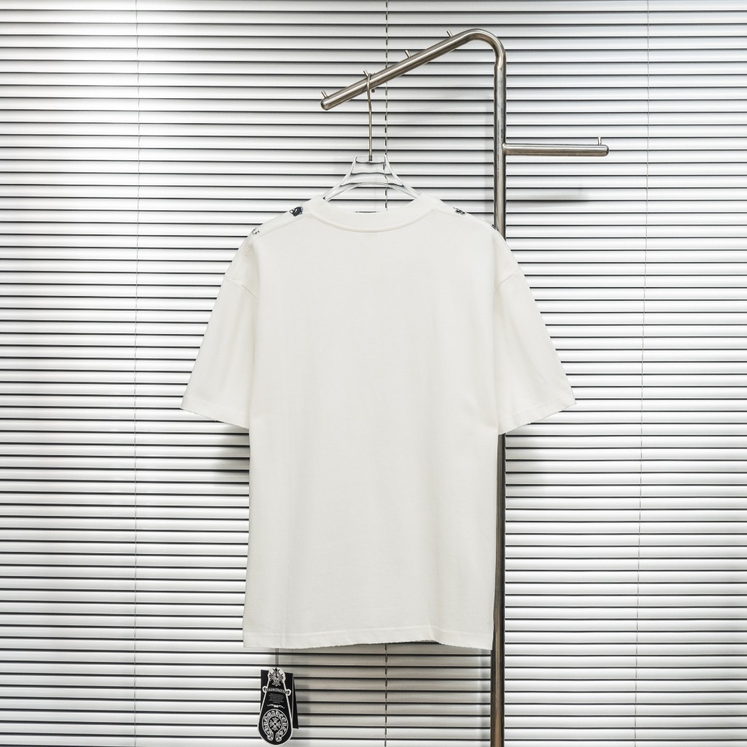 Chrome Hearts 款式：克罗心CH十字架围脖链条工艺短袖