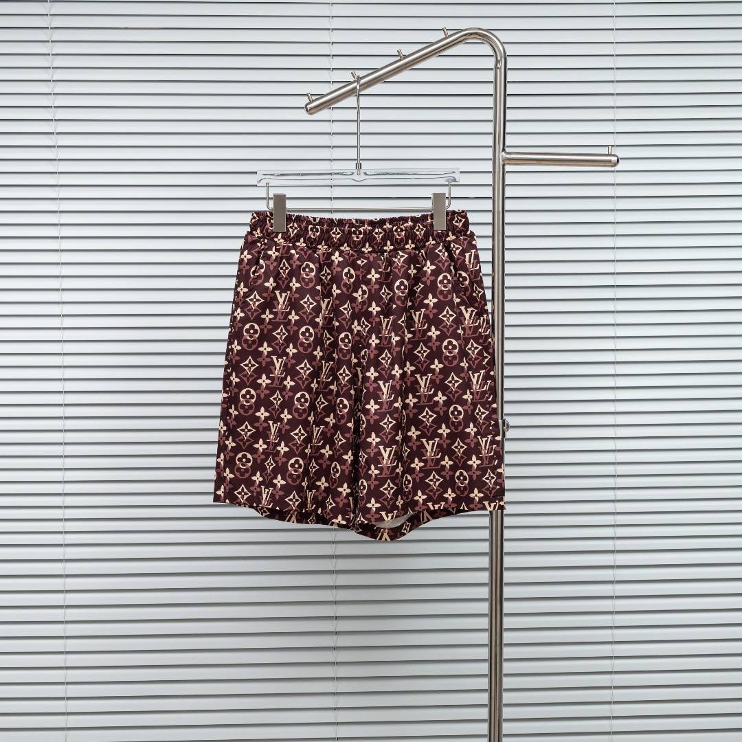 P85 (Versión de gama alta, diferente de la común) Modelo: Pantalones cortos LV Louis Vuitton con estampado completo. Co…