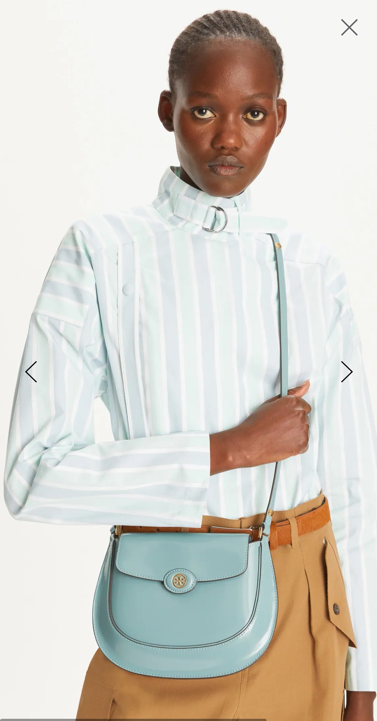 Tory Burch ～2025春夏163367汤丽柏琦 ROBINSON 小号翻盖肩背包 手袋廓形 百搭