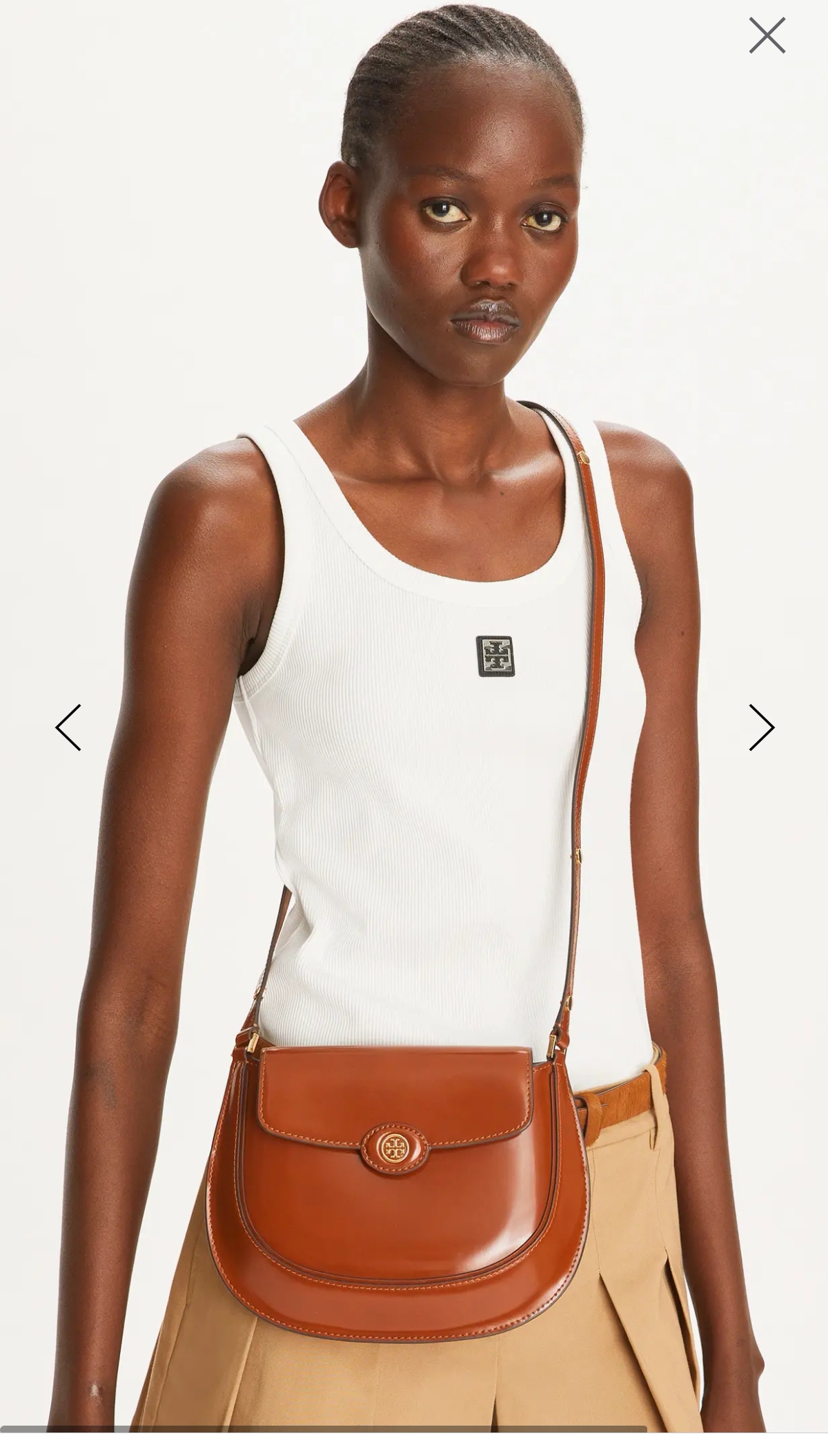 Tory Burch ～2025春夏163367汤丽柏琦 ROBINSON 小号翻盖肩背包 手袋廓形 百搭