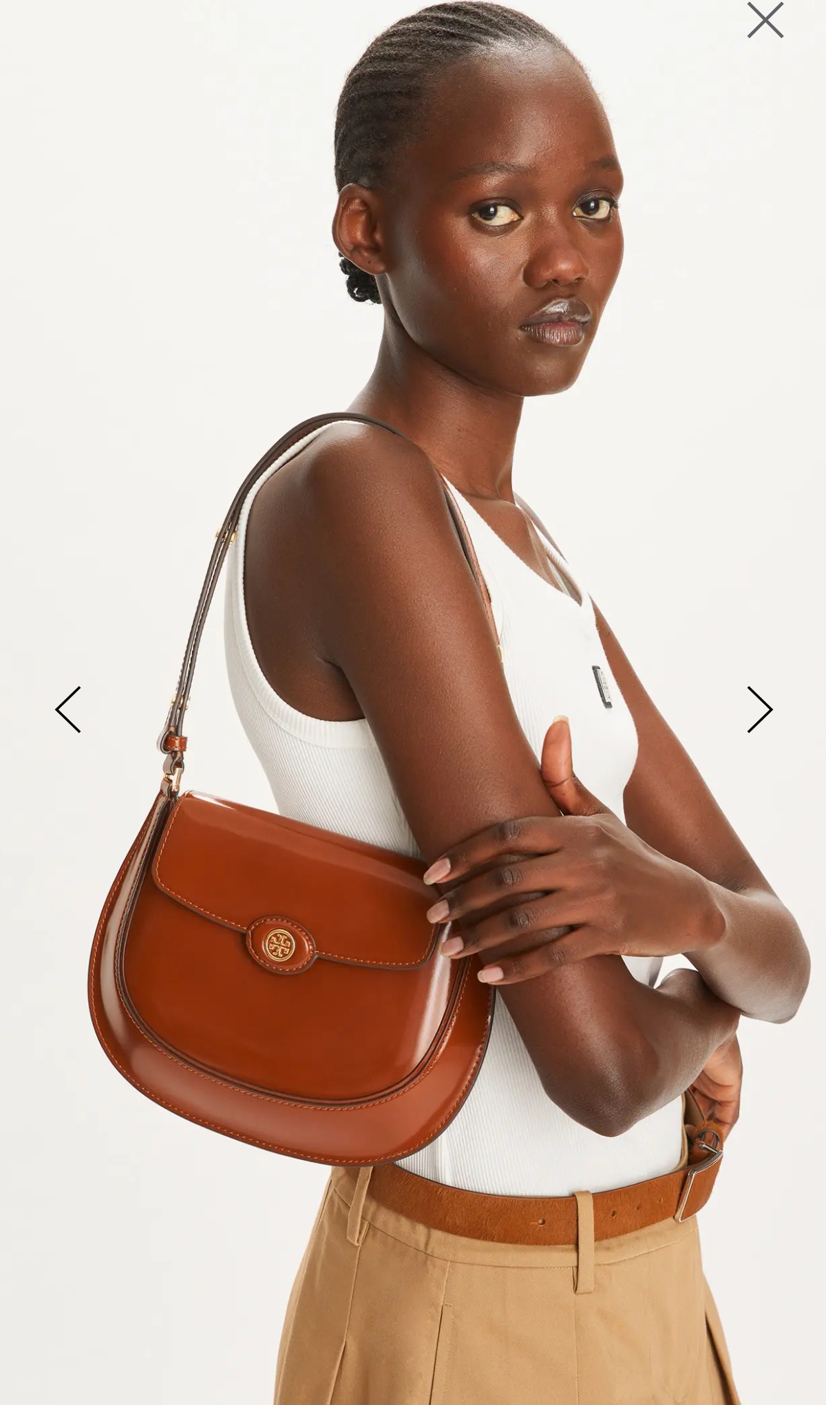 Tory Burch ～2025春夏163367汤丽柏琦 ROBINSON 小号翻盖肩背包 手袋廓形 百搭