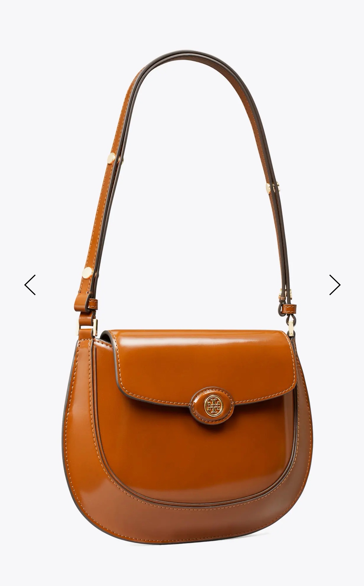 Tory Burch ～2025春夏163367汤丽柏琦 ROBINSON 小号翻盖肩背包 手袋廓形 百搭