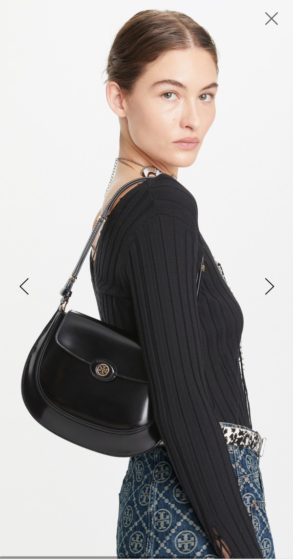 Tory Burch ～2025春夏163367汤丽柏琦 ROBINSON 小号翻盖肩背包 手袋廓形 百搭