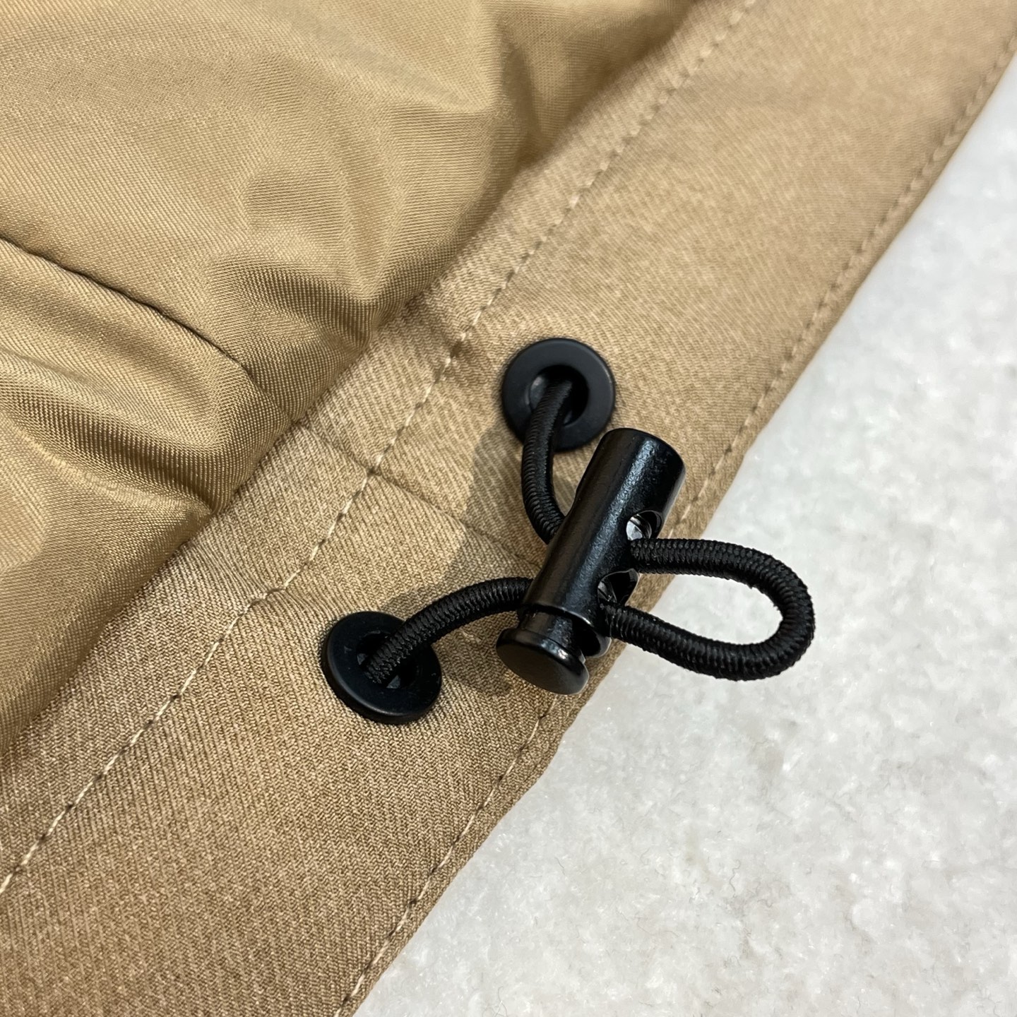 棉服 卡其色细节