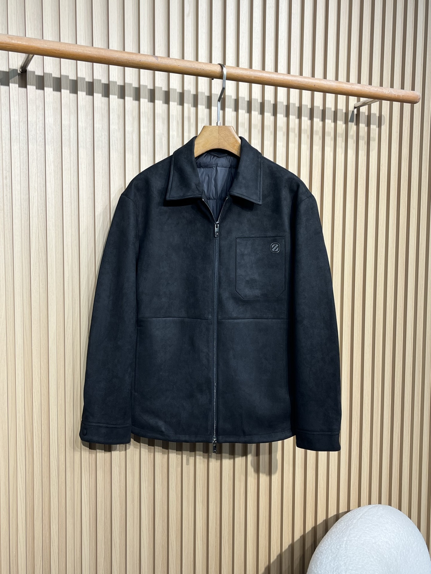 羽绒 25ss秋冬新款出品系列!-杰尼亚男士轻奢高端细绒面绒翻领轻薄羽绒,都市时尚休闲的商务休闲两相宜,