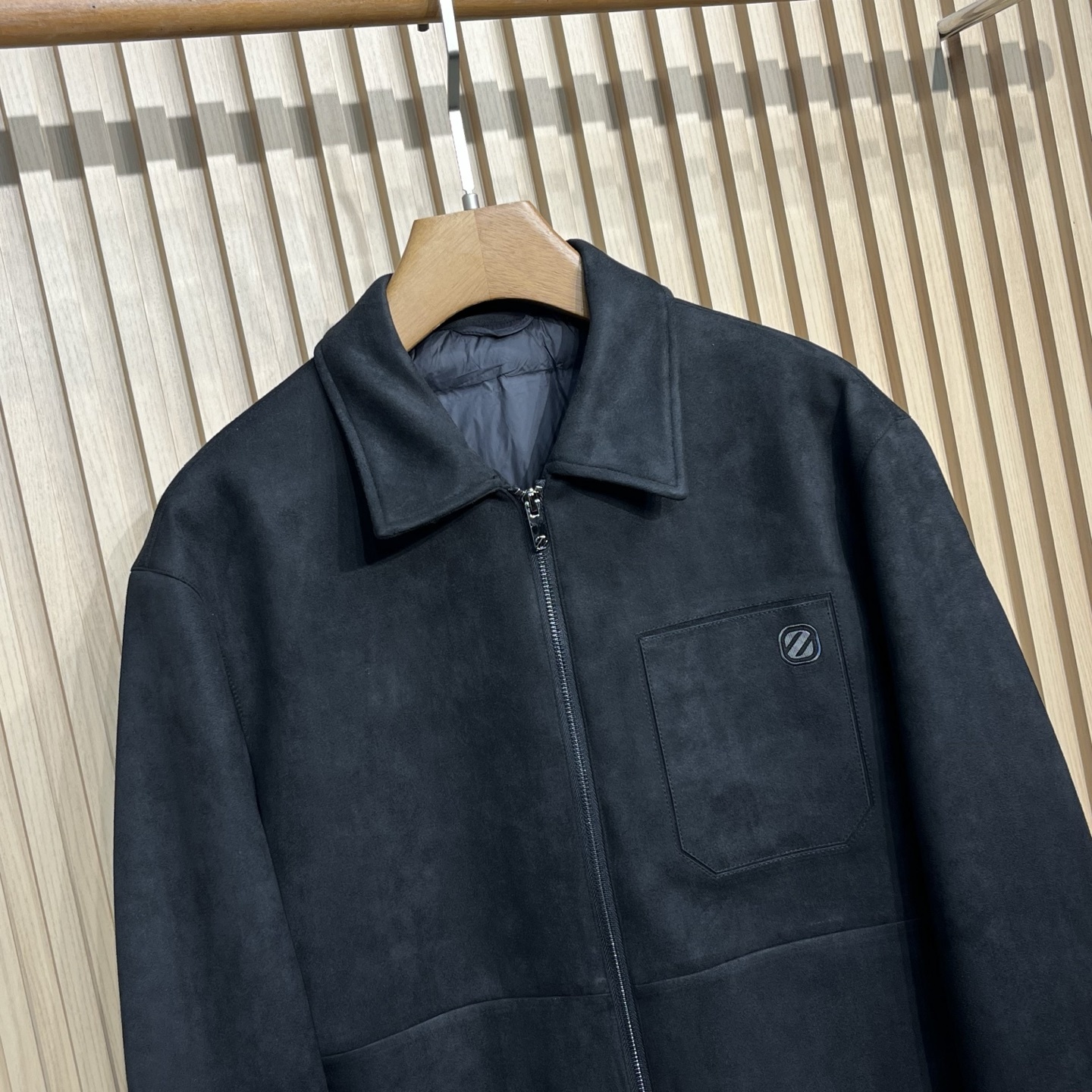 羽绒 25ss秋冬新款出品系列!-杰尼亚男士轻奢高端细绒面绒翻领轻薄羽绒,都市时尚休闲的商务休闲两相宜,