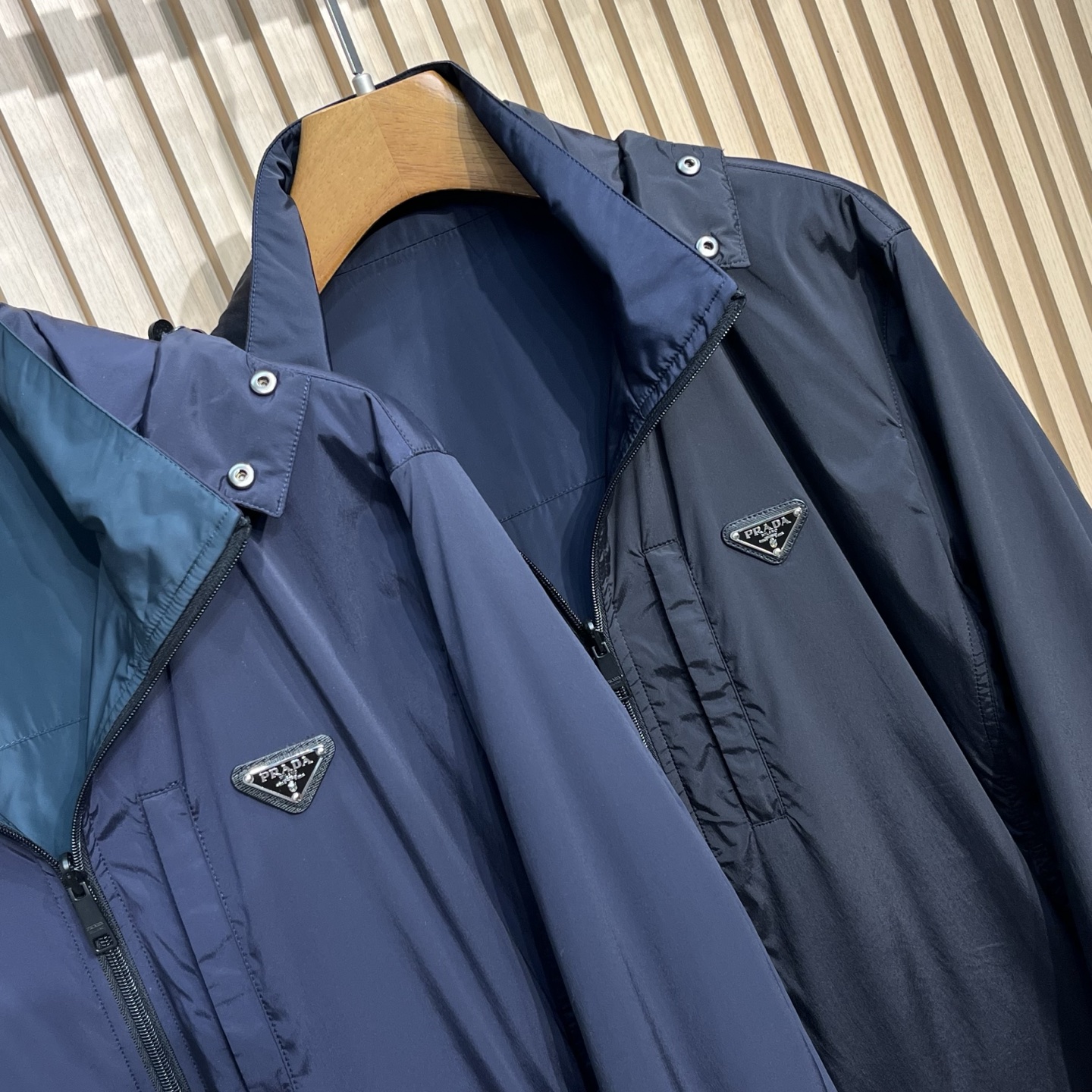 PRA25FW秋季新款科技面料双面穿男士可脱卸帽夹克外套！官方经典王牌单品！最新夹克双面外套，多明星穿搭