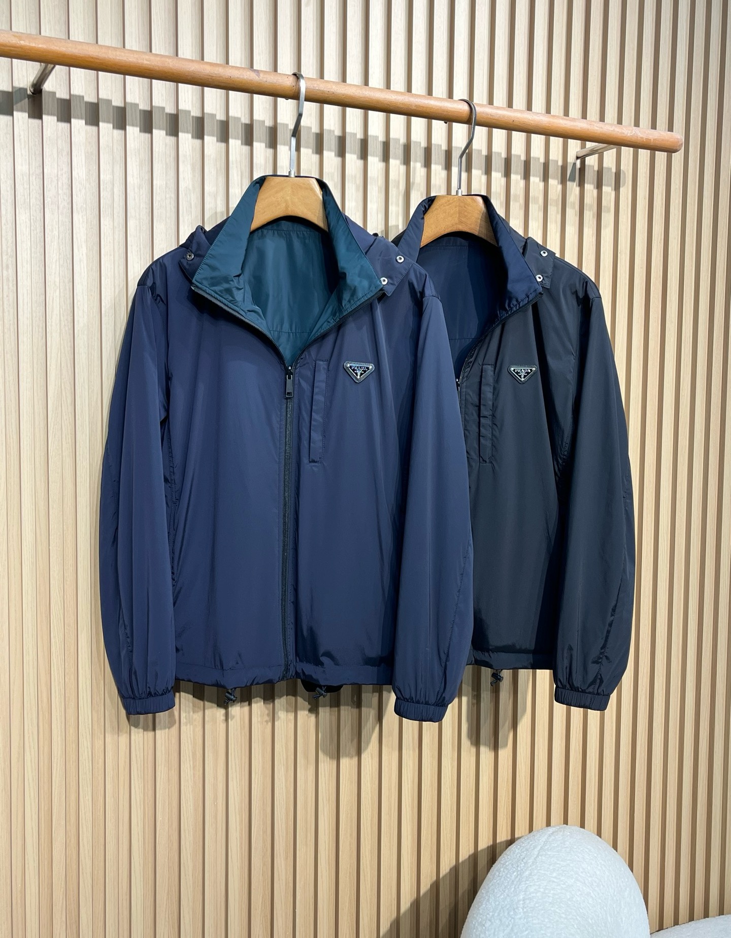 PRA25FW秋季新款科技面料双面穿男士可脱卸帽夹克外套！官方经典王牌单品！最新夹克双面外套，多明星穿搭