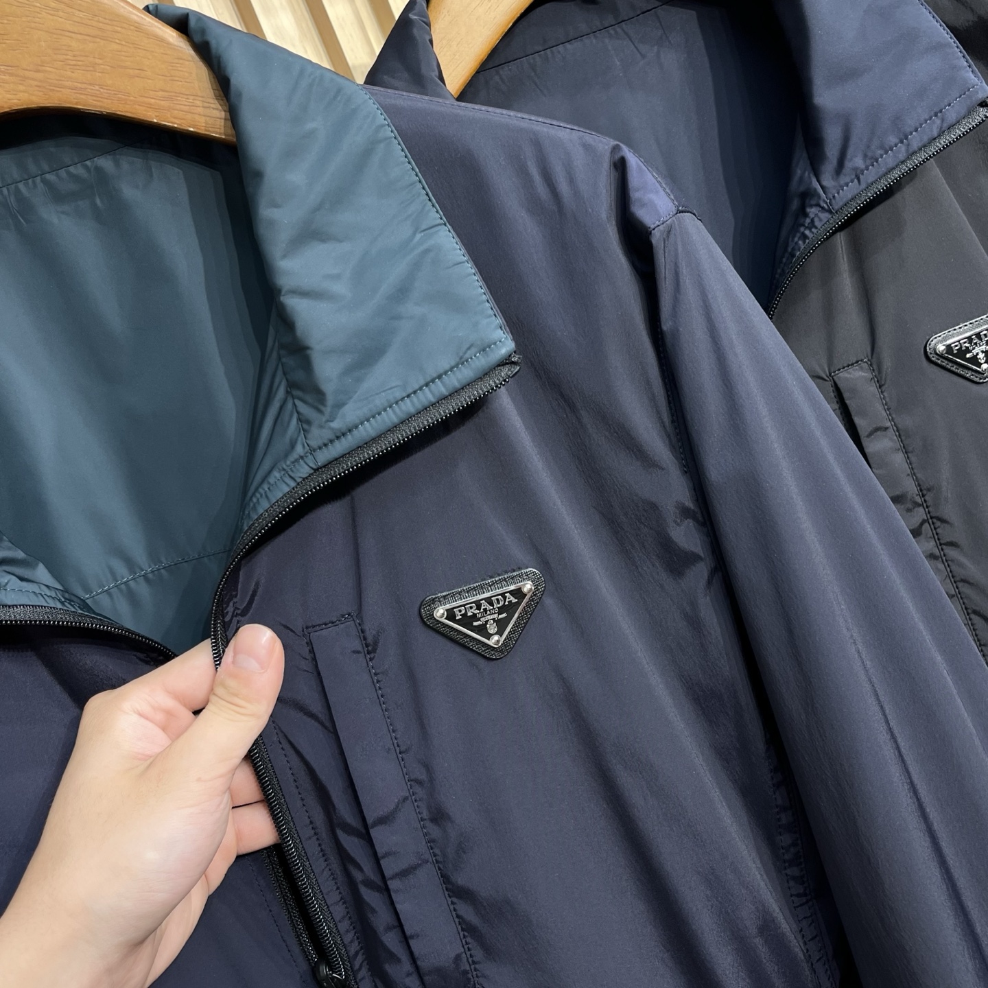 PRA25FW秋季新款科技面料双面穿男士可脱卸帽夹克外套！官方经典王牌单品！最新夹克双面外套，多明星穿搭