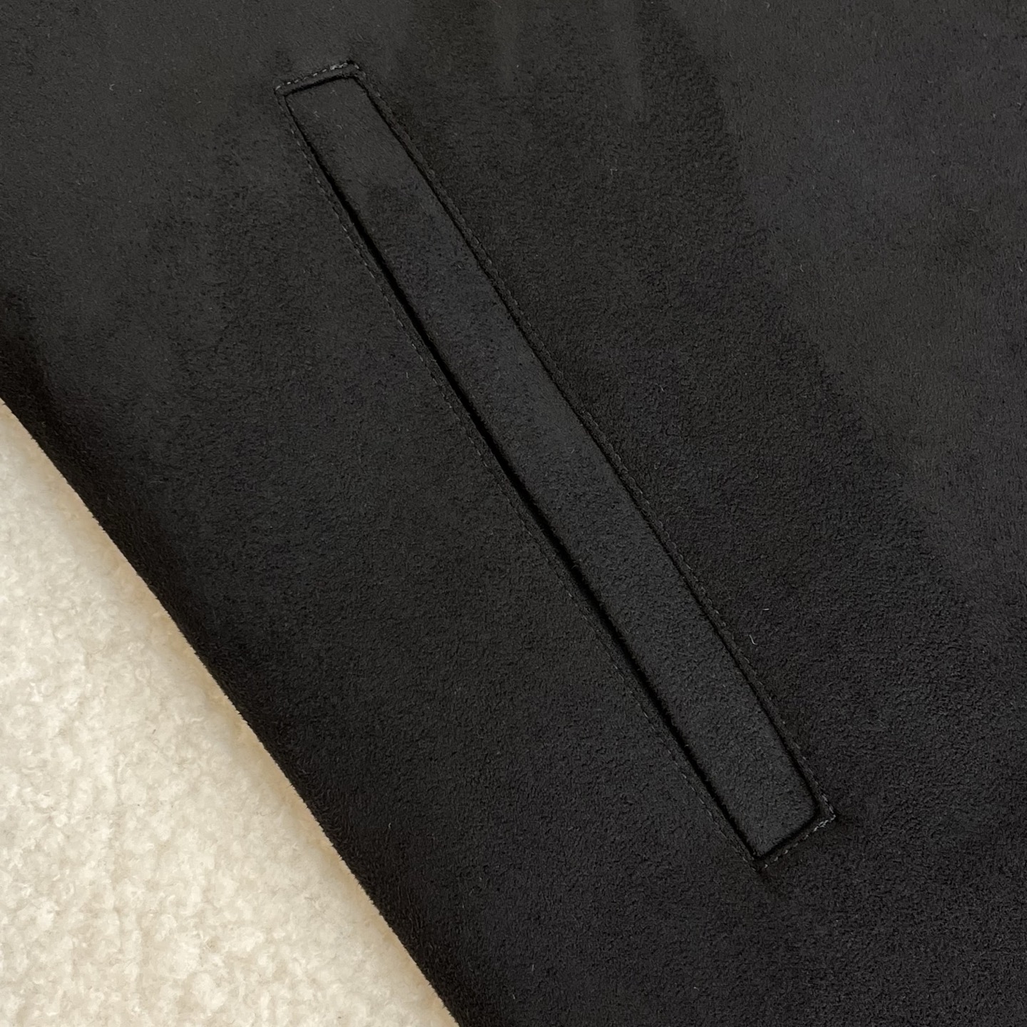 羽绒服 黑色细节