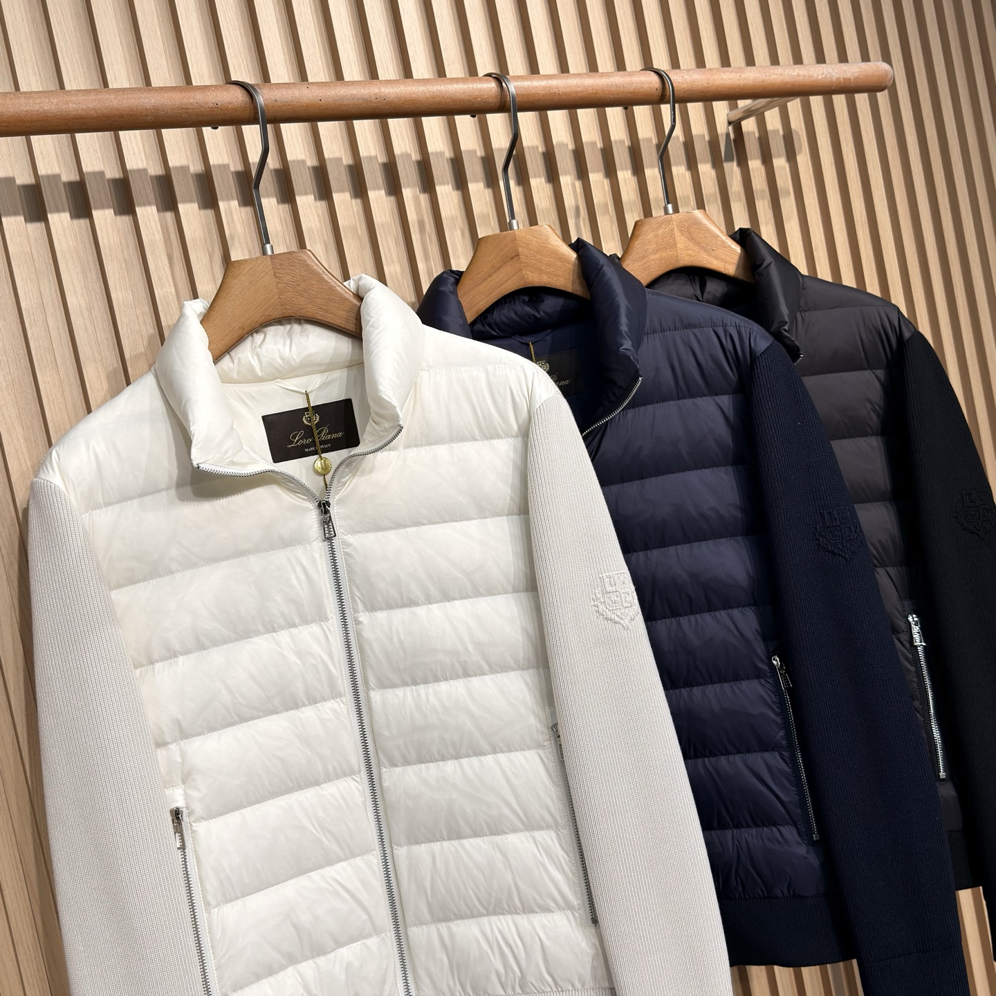 羽绒服 lP🆕-Loro Piana诺悠翩雅老钱风经典男士商务休闲针织羽绒服外套颇具意大利典型风格的时装