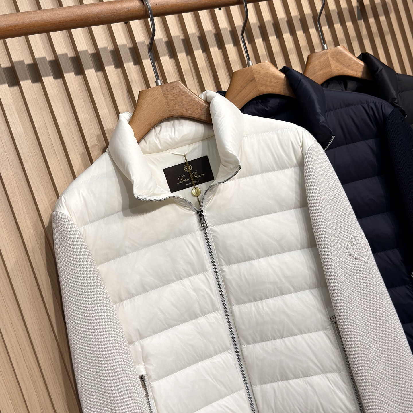 羽绒服 lP🆕-Loro Piana诺悠翩雅老钱风经典男士商务休闲针织羽绒服外套颇具意大利典型风格的时装