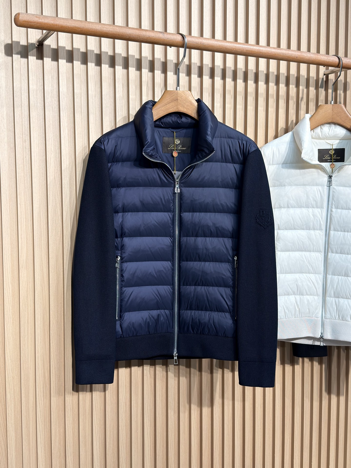 羽绒服 lP🆕-Loro Piana诺悠翩雅老钱风经典男士商务休闲针织羽绒服外套颇具意大利典型风格的时装