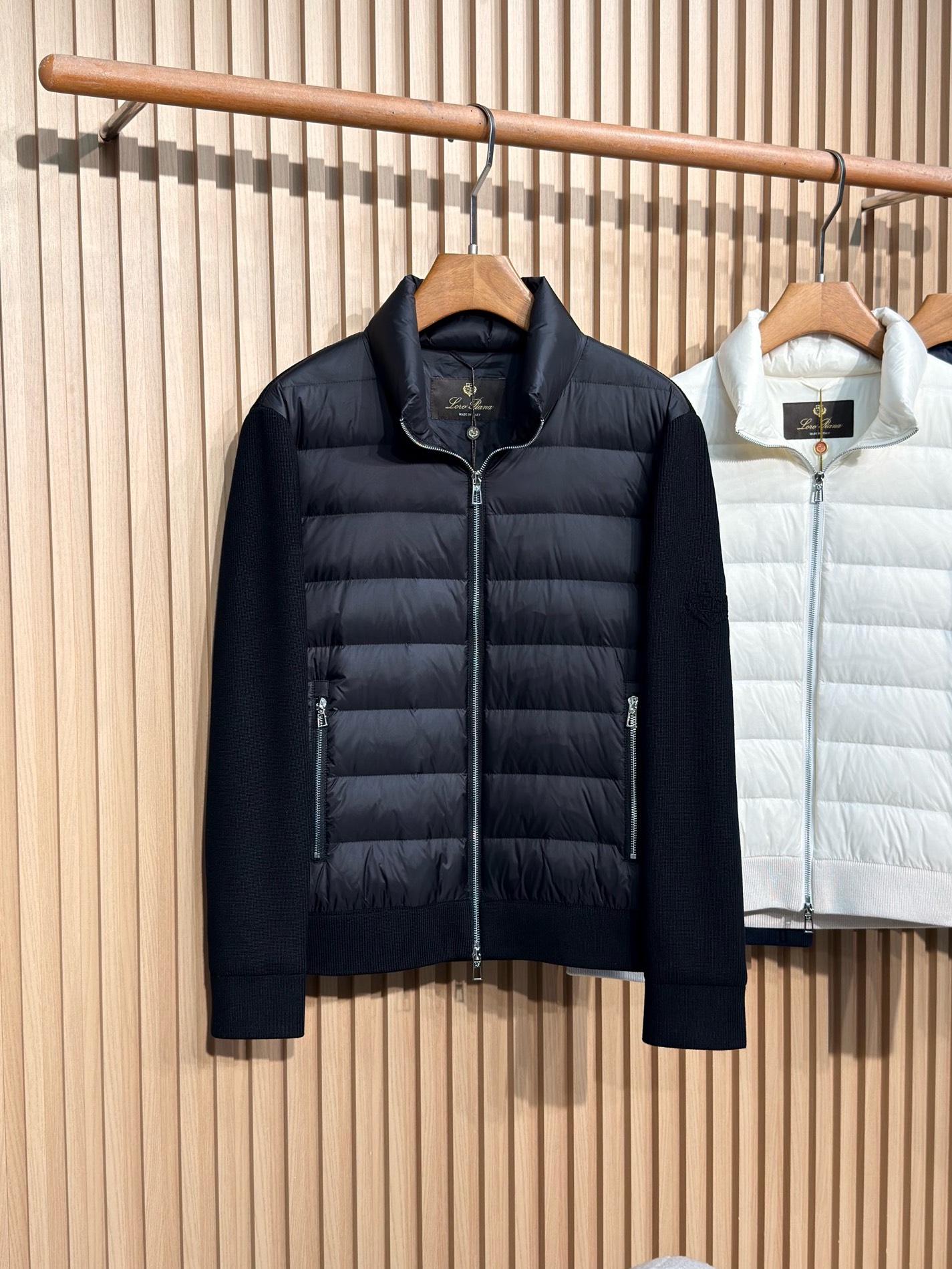 羽绒服 lP🆕-Loro Piana诺悠翩雅老钱风经典男士商务休闲针织羽绒服外套颇具意大利典型风格的时装