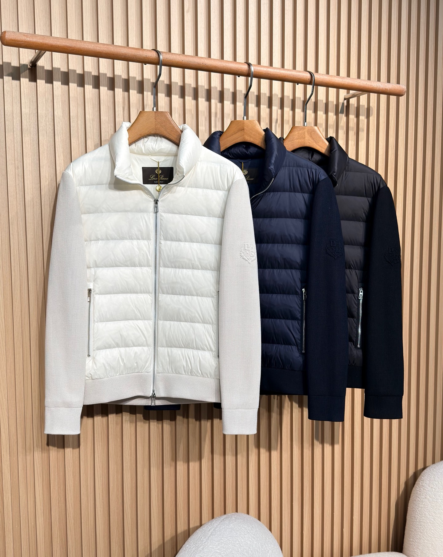 羽绒服 lP🆕-Loro Piana诺悠翩雅老钱风经典男士商务休闲针织羽绒服外套颇具意大利典型风格的时装