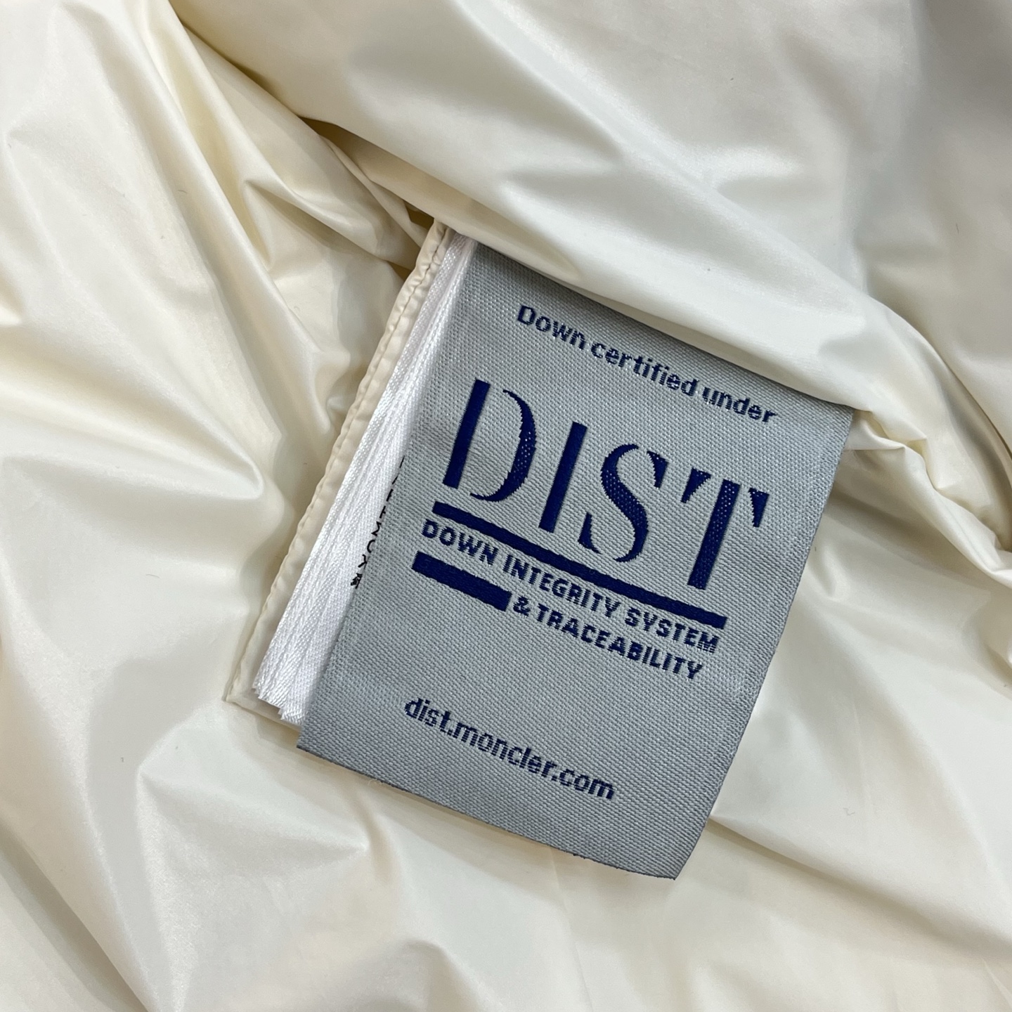 羽绒服 蓝色细节