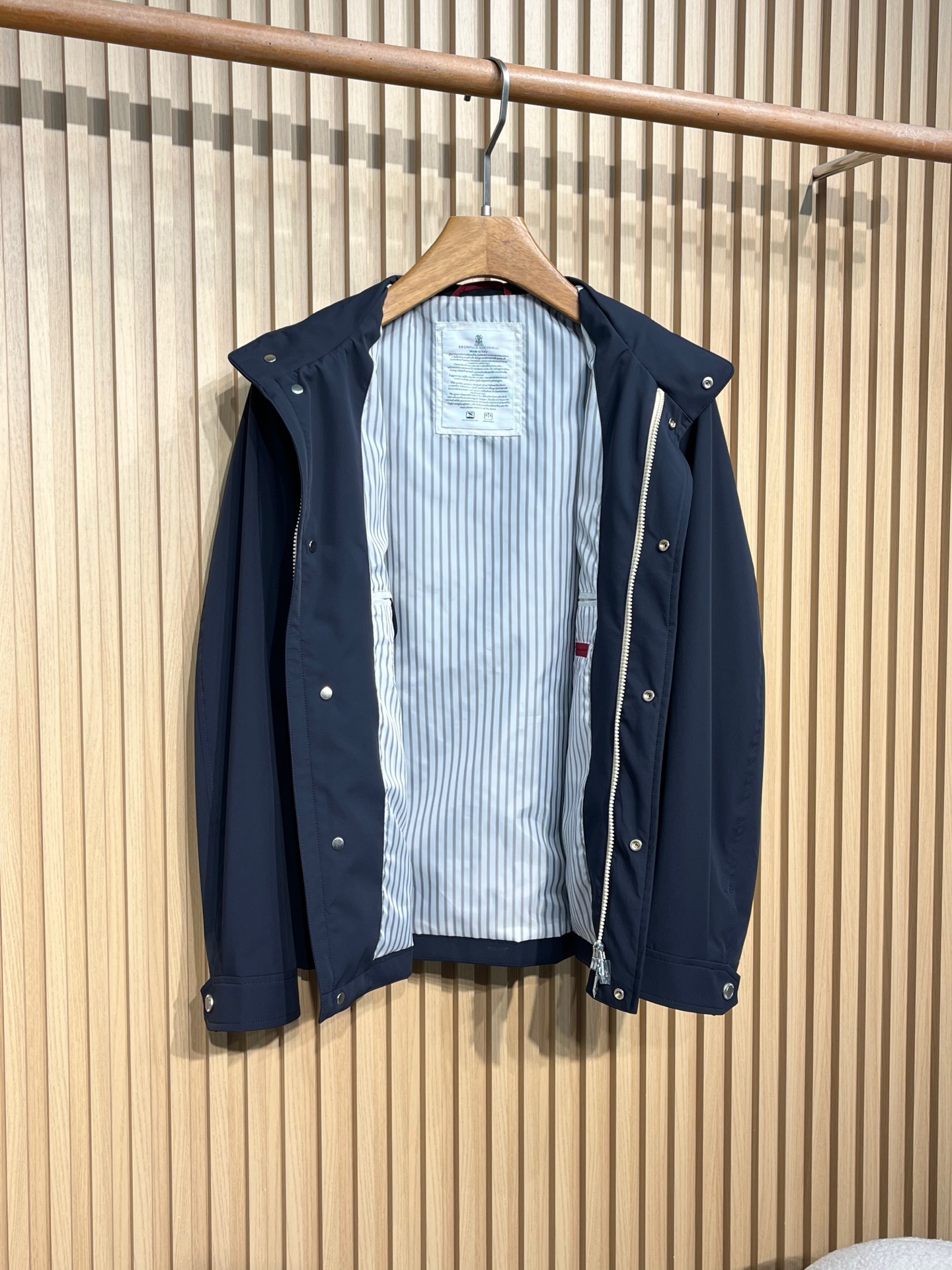 BC #2026春款 老钱🏠商务休闲立领夹克外套，开模定制五金配件 三标齐，尼龙 氨纶混纺面料，手感柔软