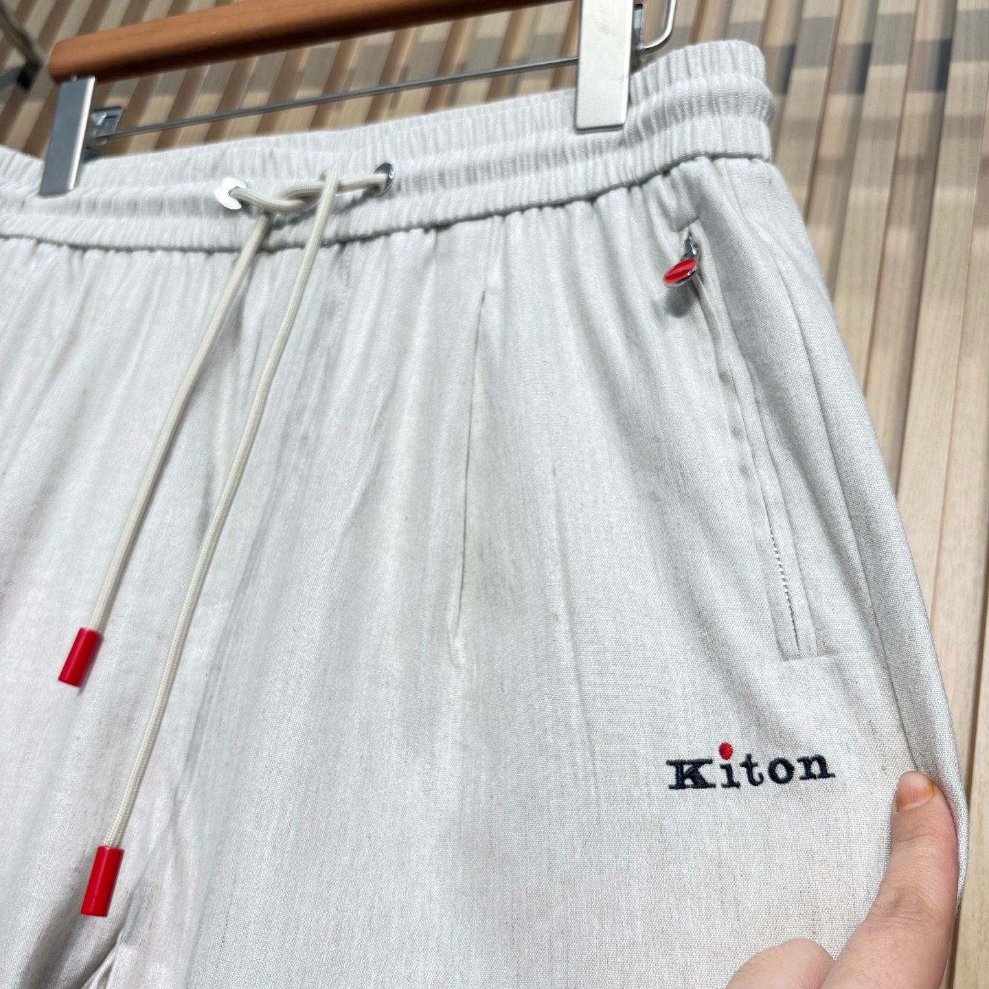 【96105】 kiton 春夏新品 亚麻长裤休闲商务小直筒休闲西裤，专柜主推款！！商务通勤皆可轻松驾驭