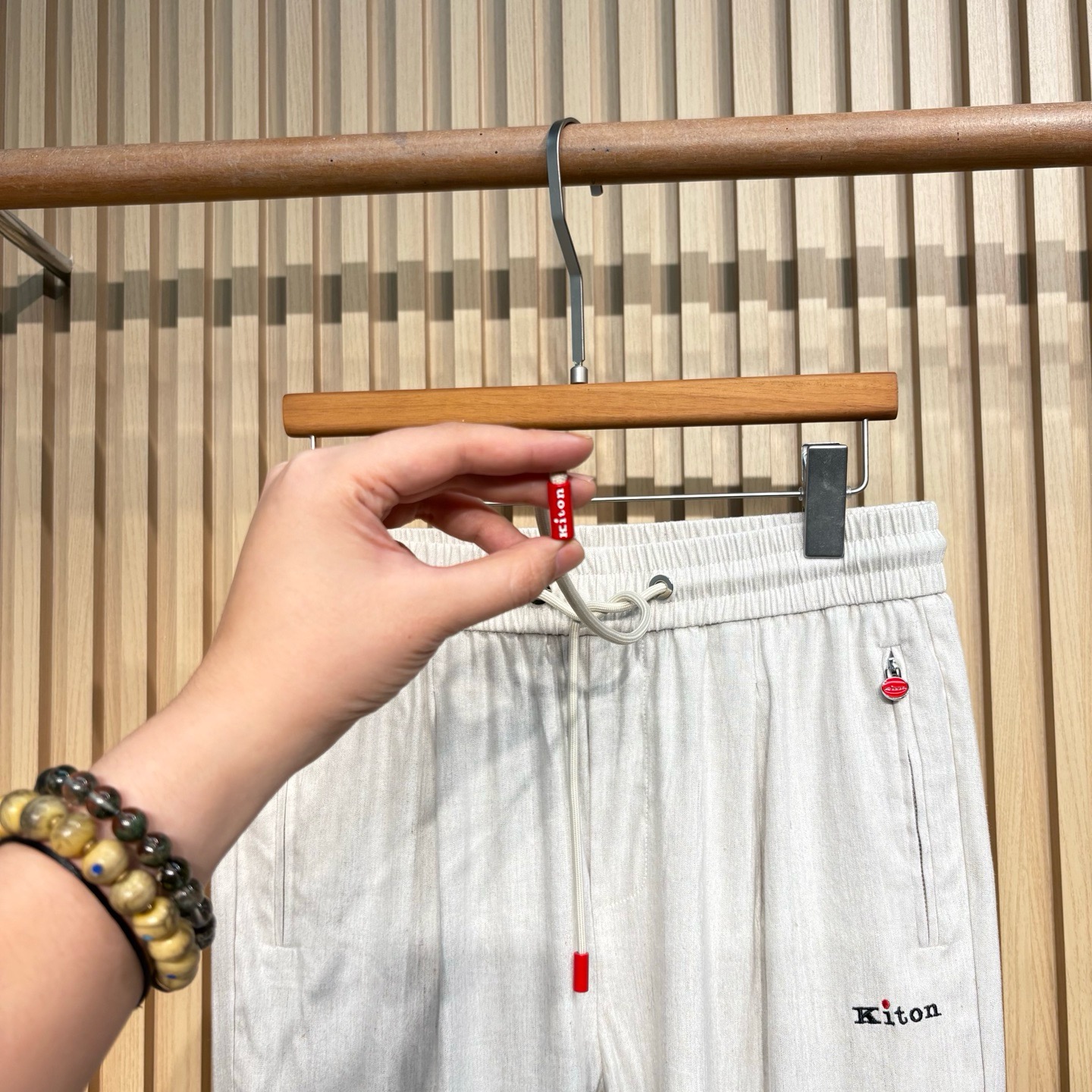 【96105】 kiton 春夏新品 亚麻长裤休闲商务小直筒休闲西裤，专柜主推款！！商务通勤皆可轻松驾驭