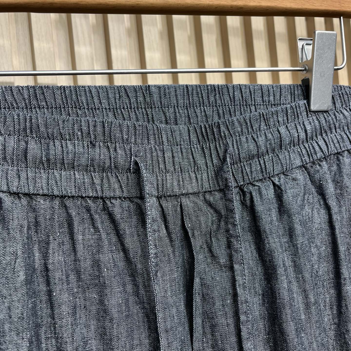 loro Piana76SS春夏新款进口亚麻棉质混纺抽绳休闲裤，男士经典徽标刺绣时尚直筒休闲长裤！贸易公