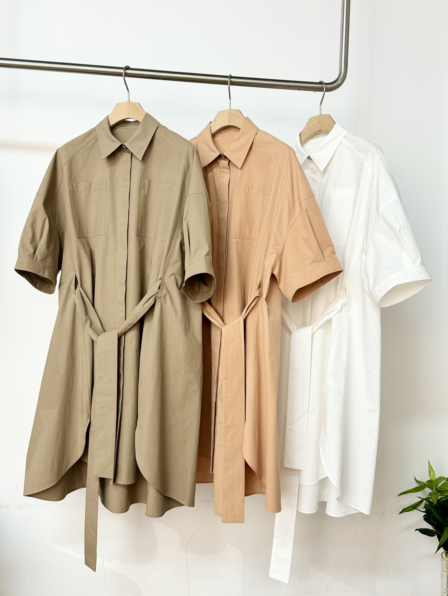 Brunello Cucinelli-Inspired Belted Cotton Shirt Dress - Versatile Chic 2 i1715871180 1663 1