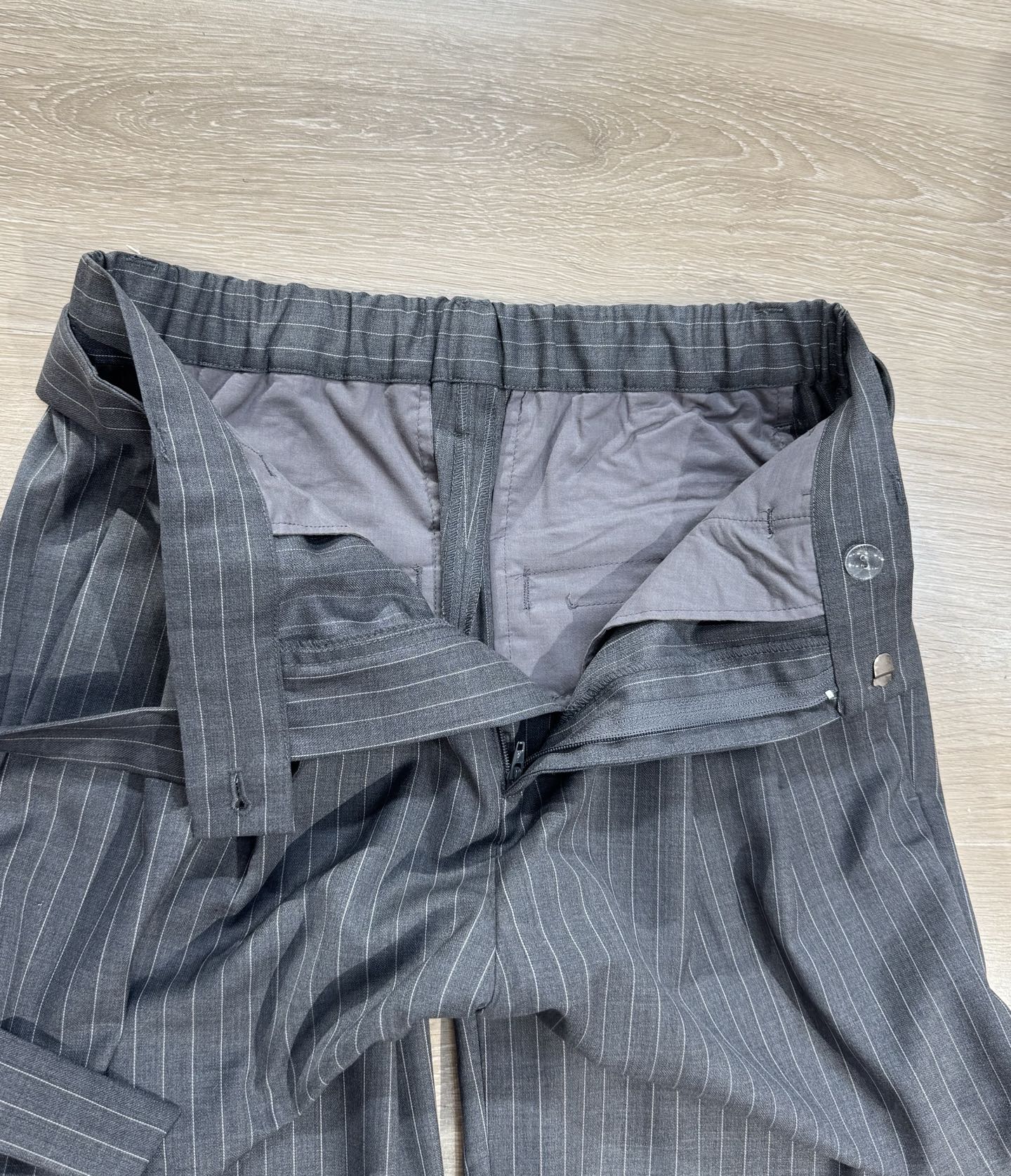 Brunello Cucinelli Wool Pinstripe Sequin-Collar Shirt & Pants Set 9 i1750425856180 9160 0 8