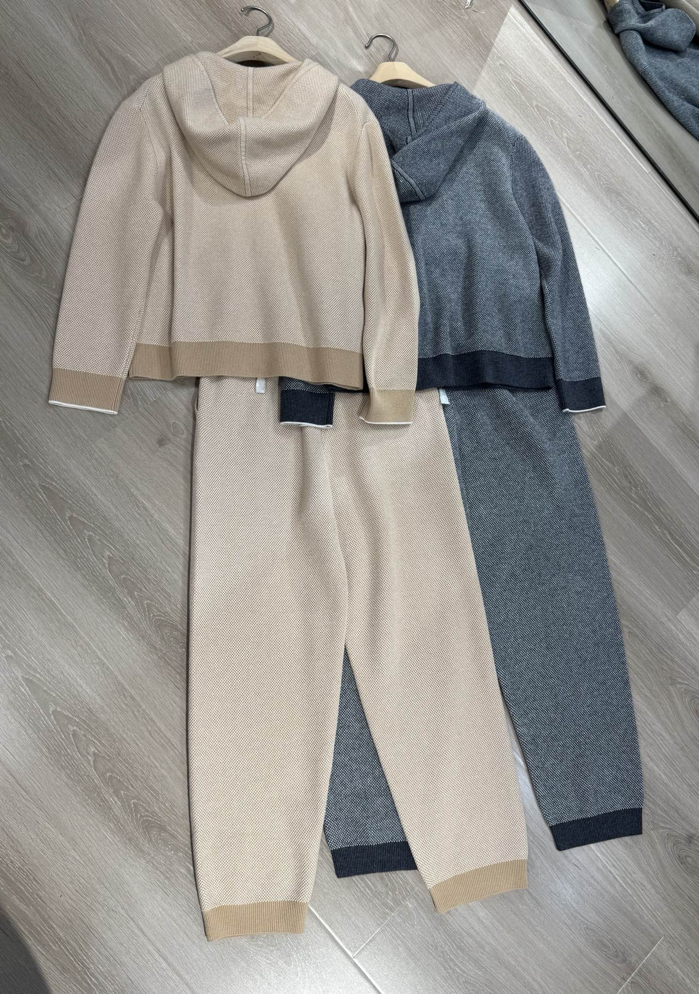 Loro Piana Women's Cashmere Hoodie and Pants Set - Beige and Gray 3 i1753795277052 1168 0 2